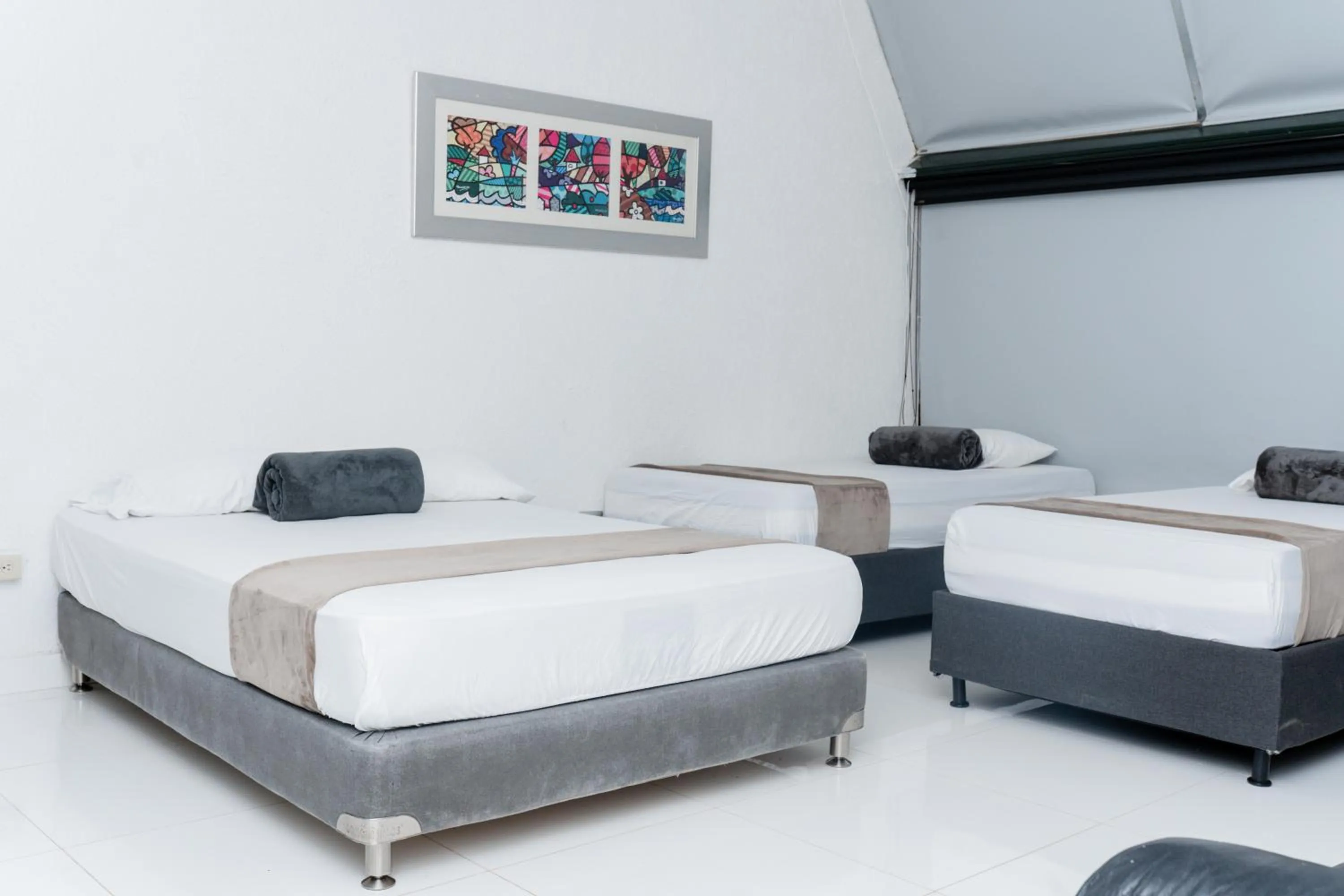 Bed in Hotel Kaamú Taganga