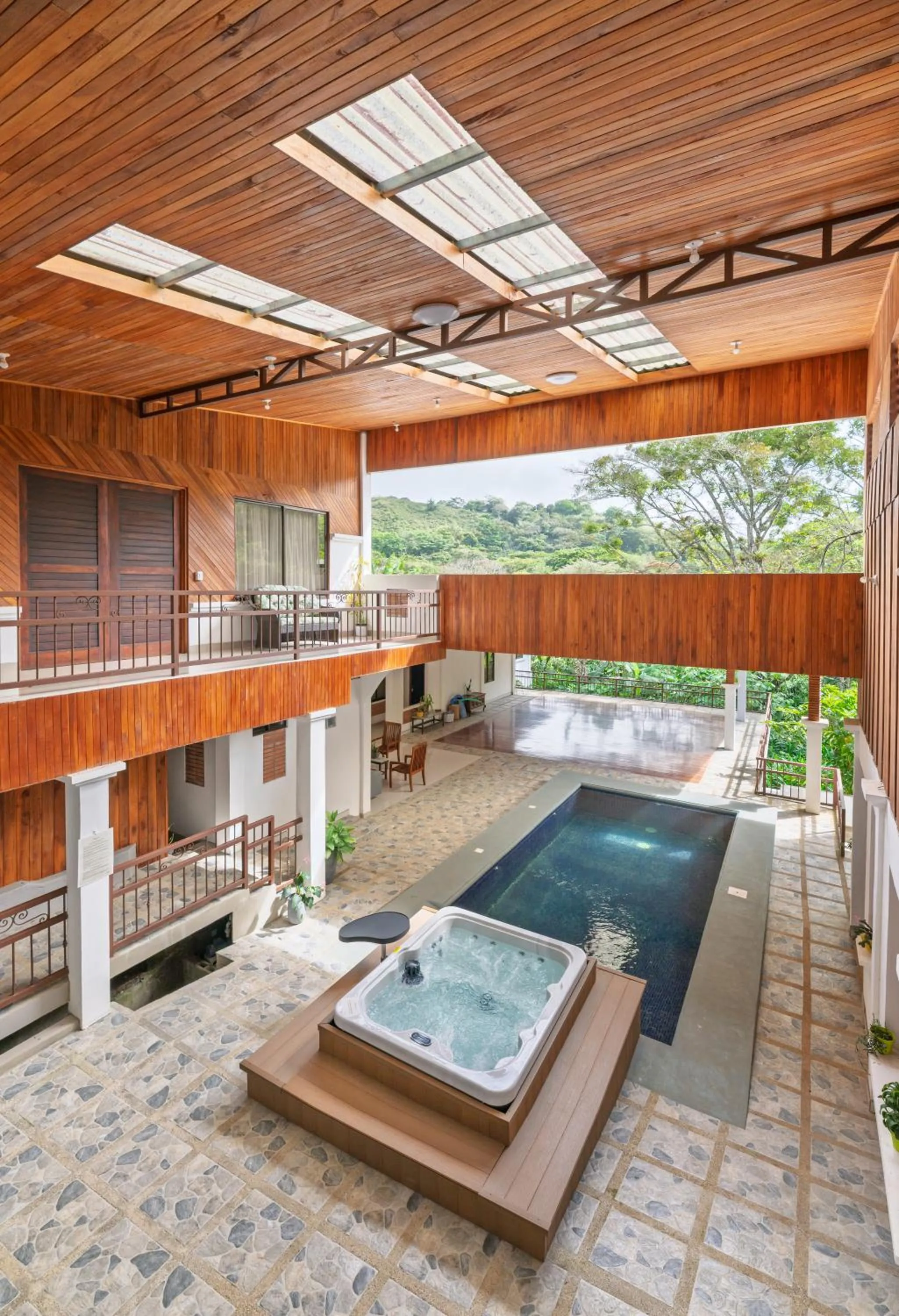 Patio in Hotel Ribera La Paz