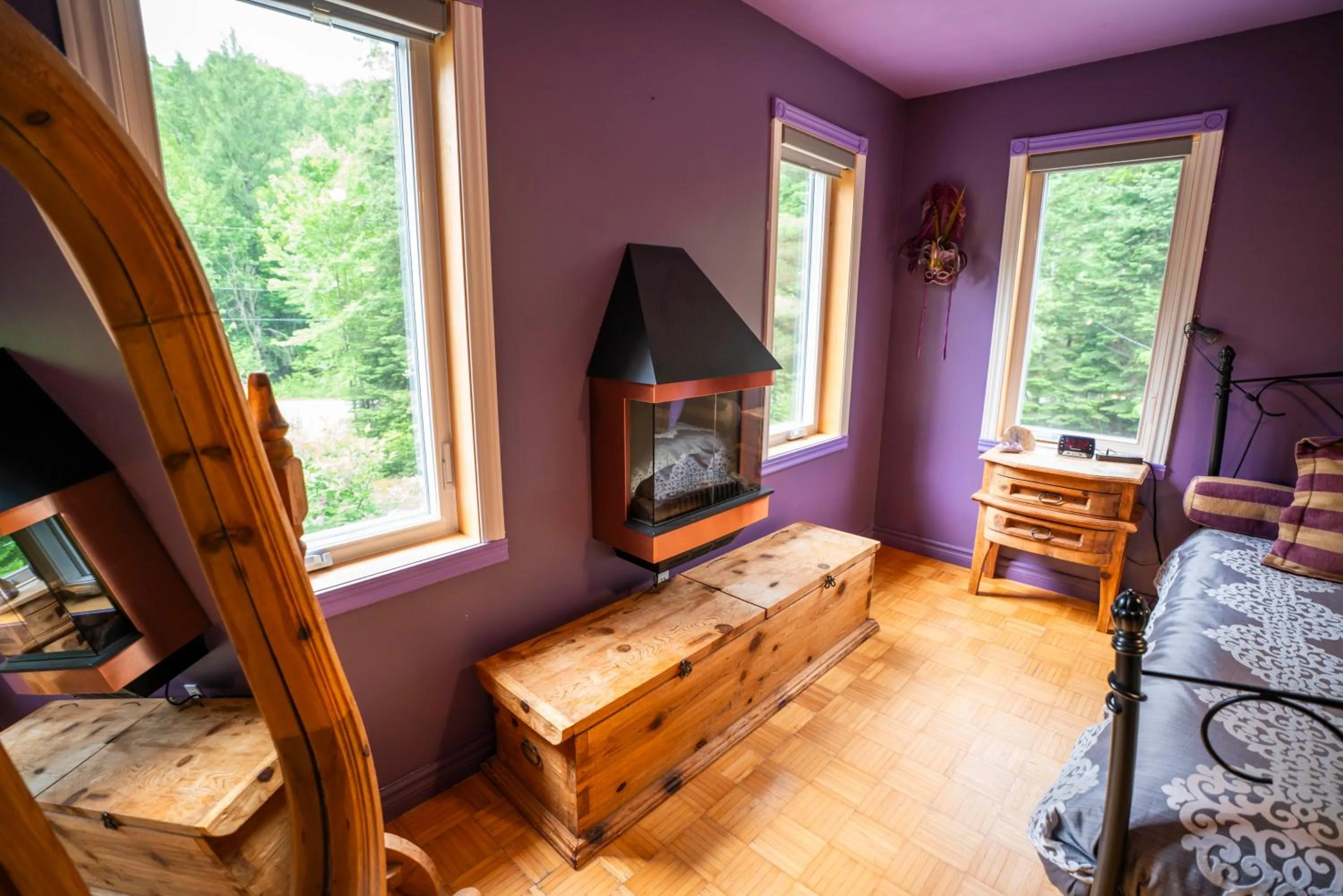 Bed in Gîte Crystal Inn