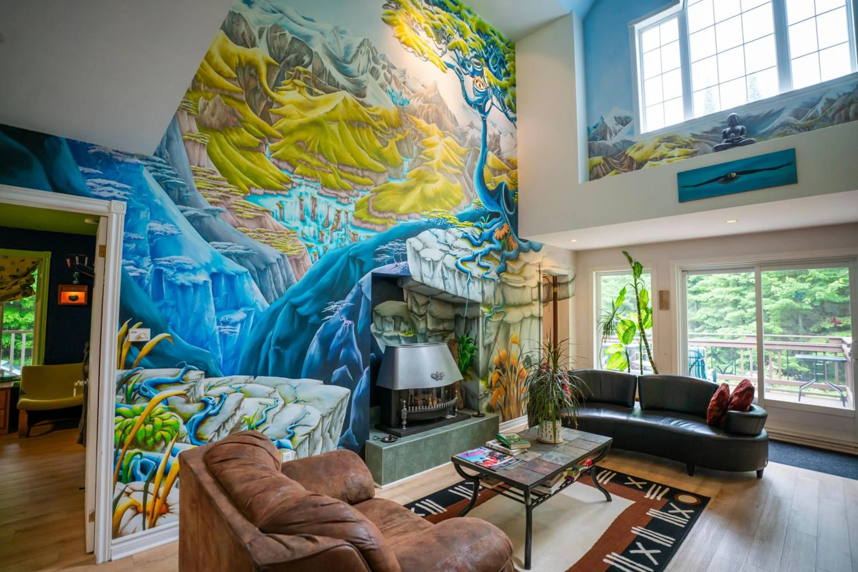 Living room in Gîte Crystal Inn