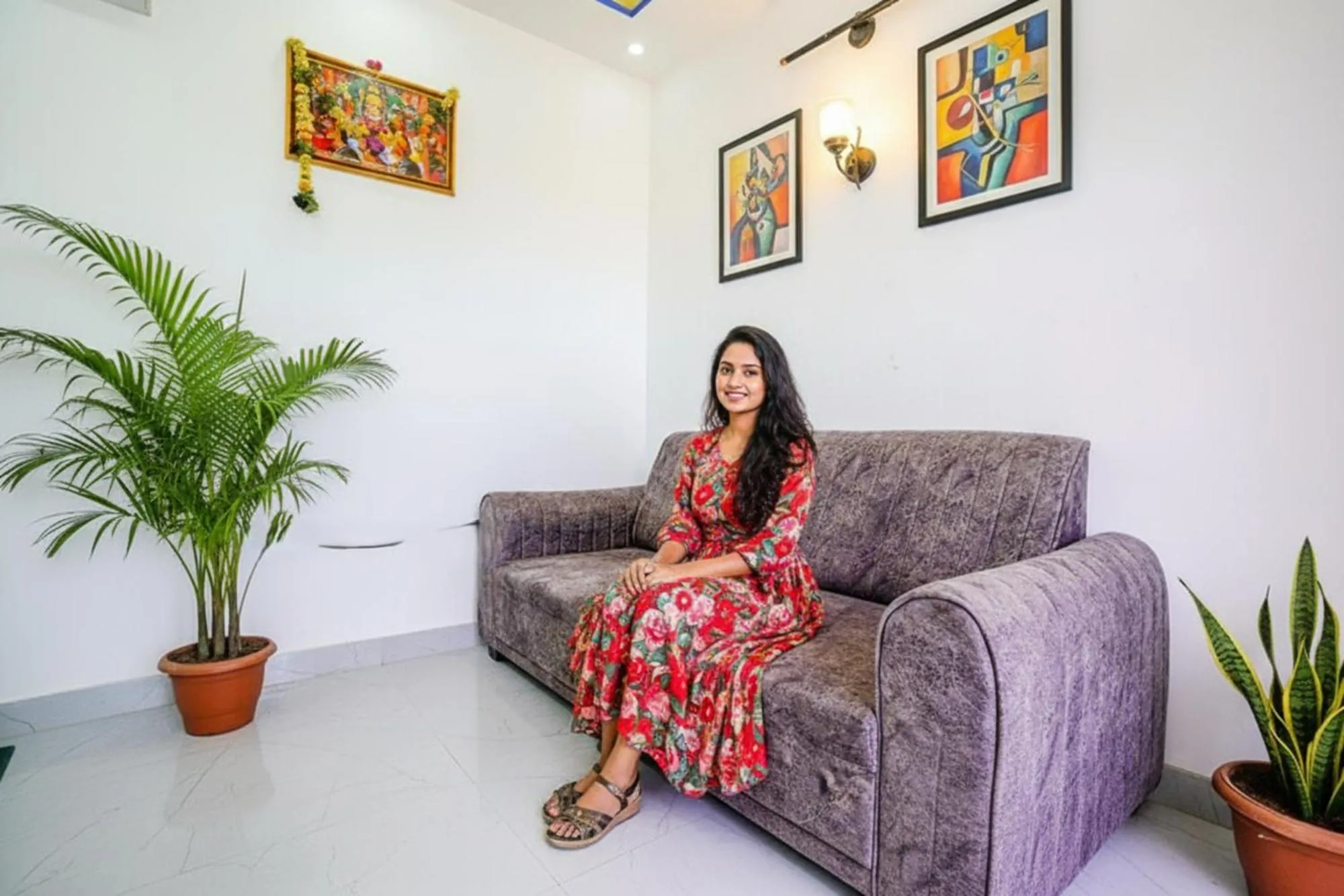 Seating area in Via Crystal Inn - Nr Suvarndeep Chowk