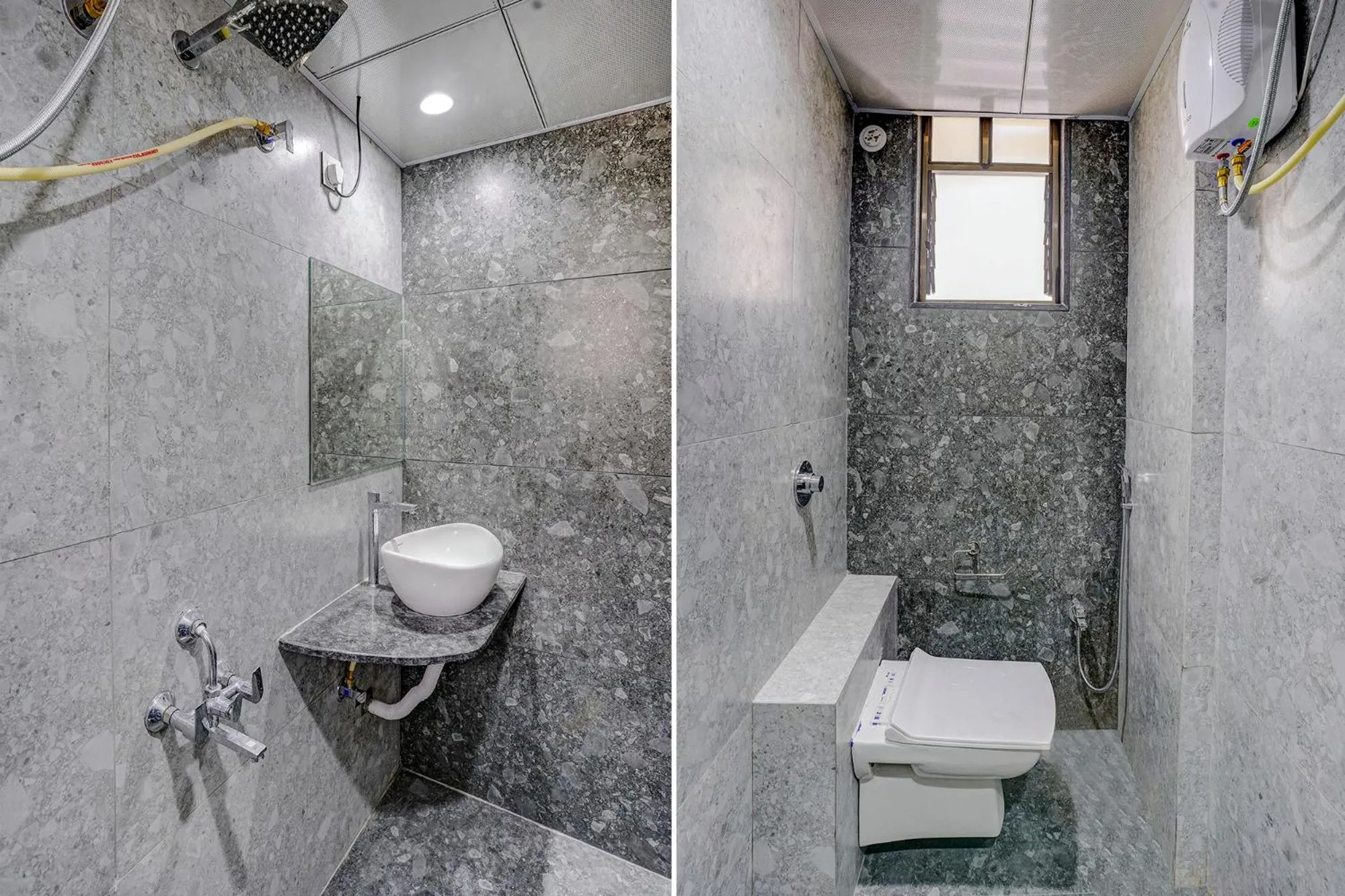 Bathroom in FabHotel Crystal Inn - Nr Suvarndeep Chowk