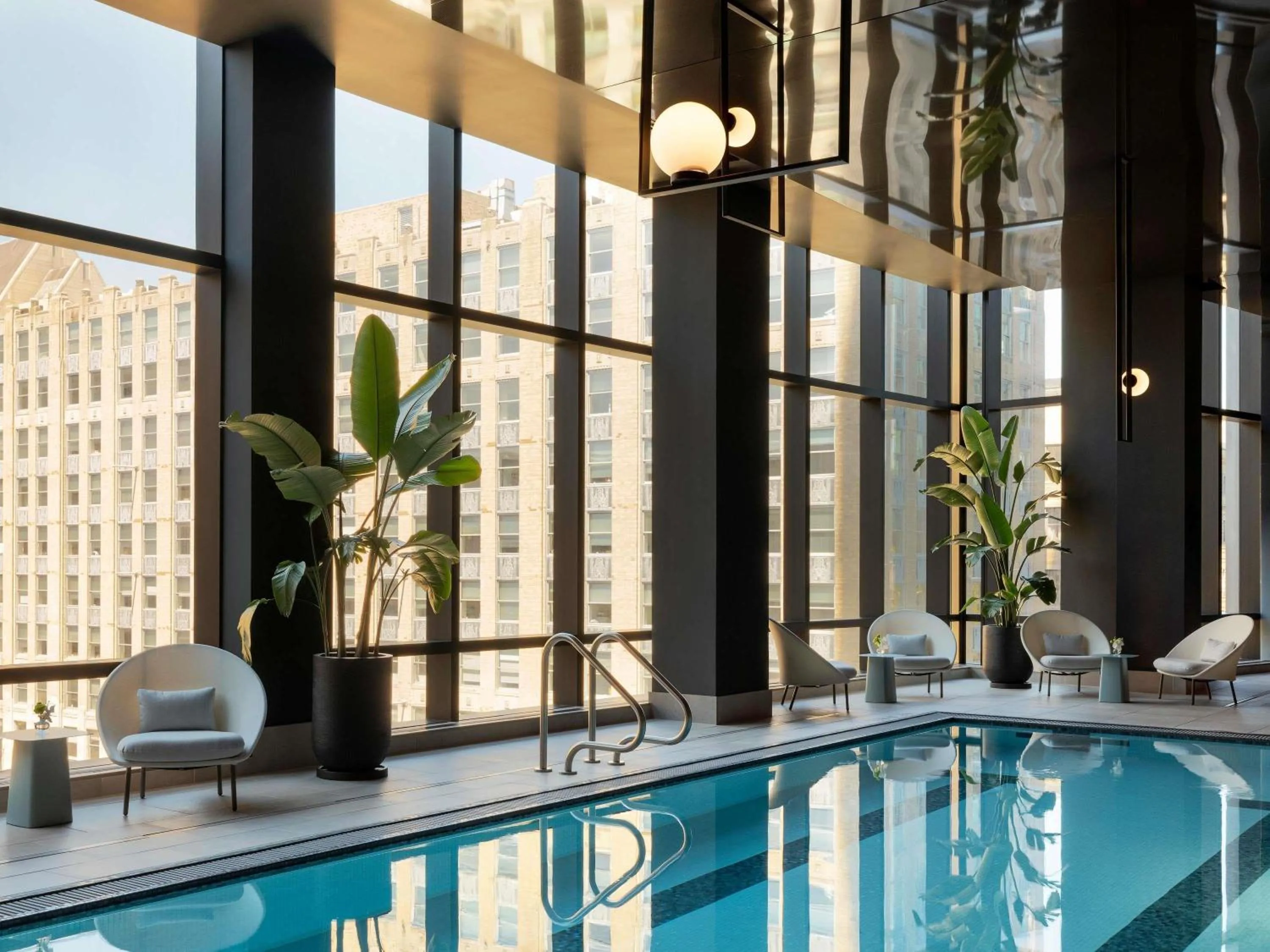 Pool view in Raffles Boston