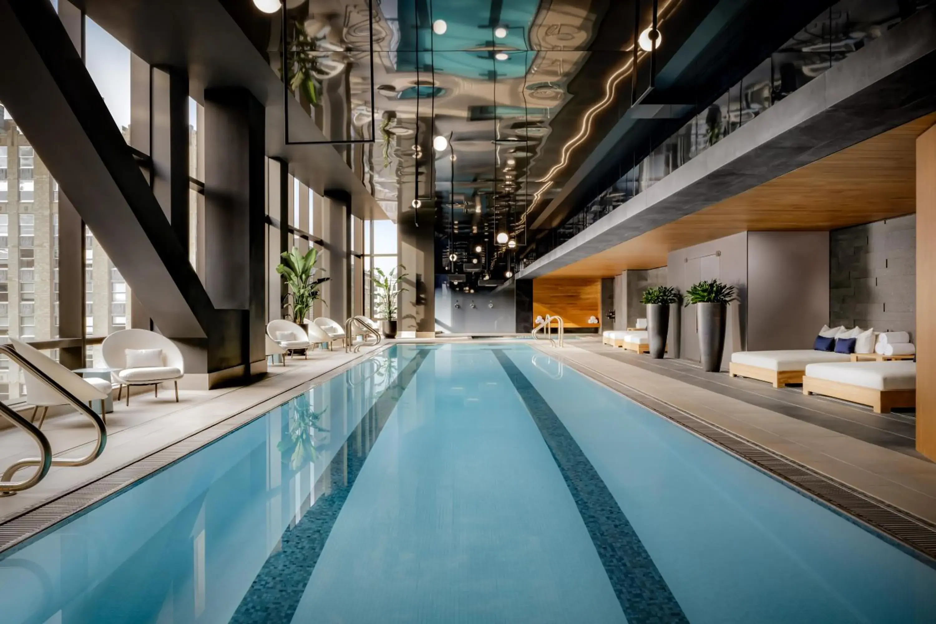 Swimming pool in Raffles Boston Swimming pool in Raffles Boston