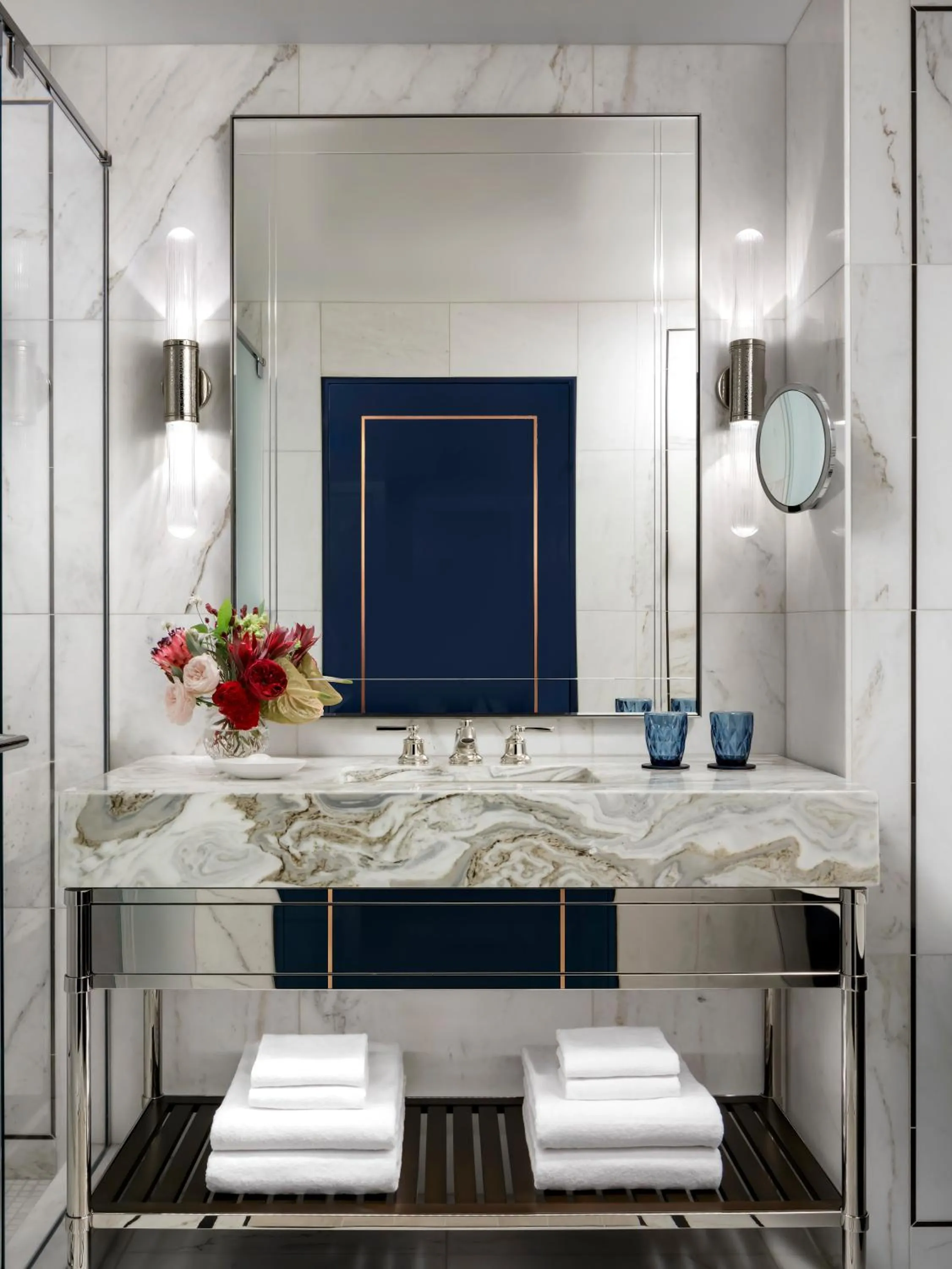 Bathroom in Raffles Boston