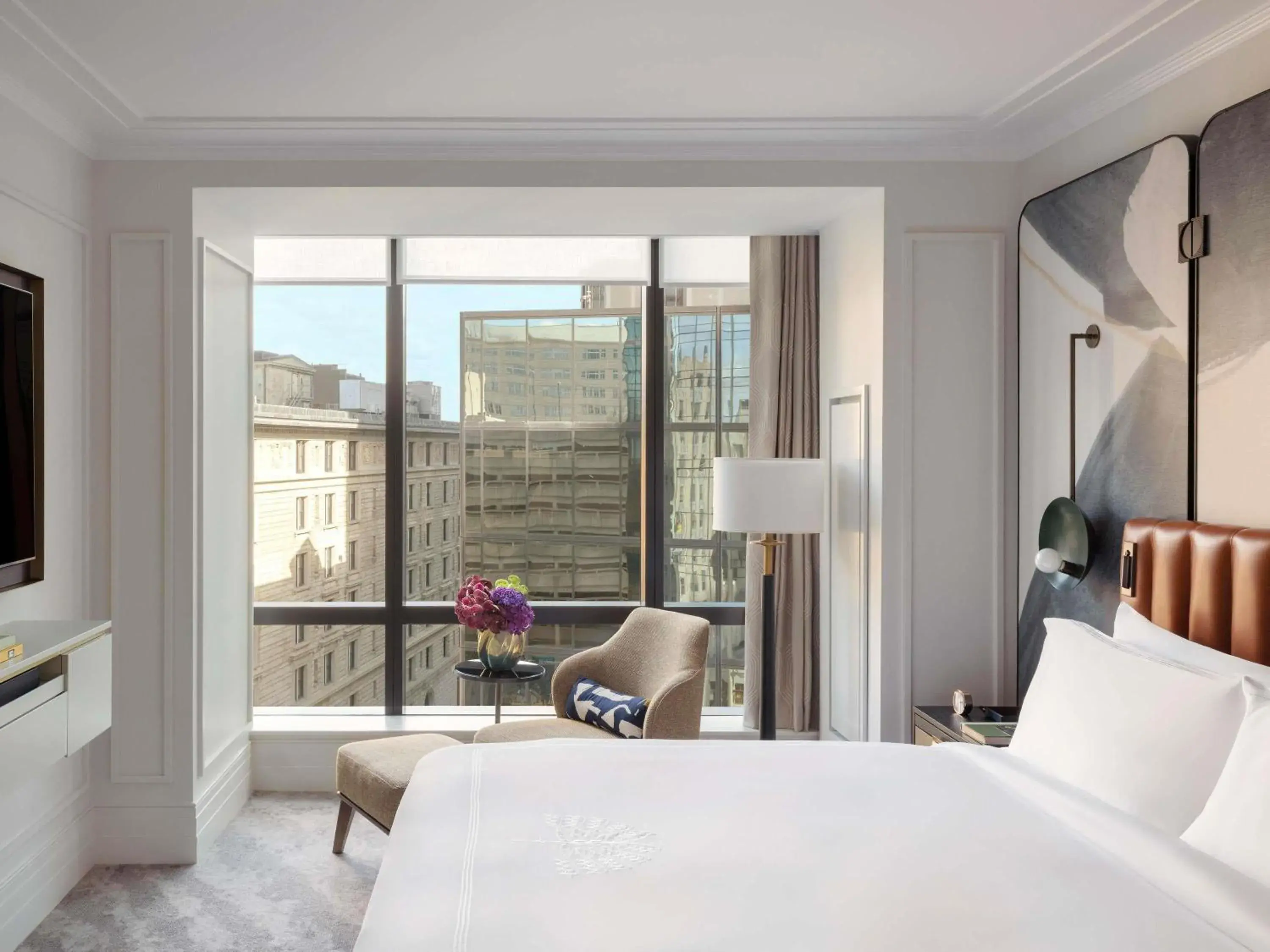 Bedroom, Bed in Raffles Boston Bedroom, Bed in Raffles Boston