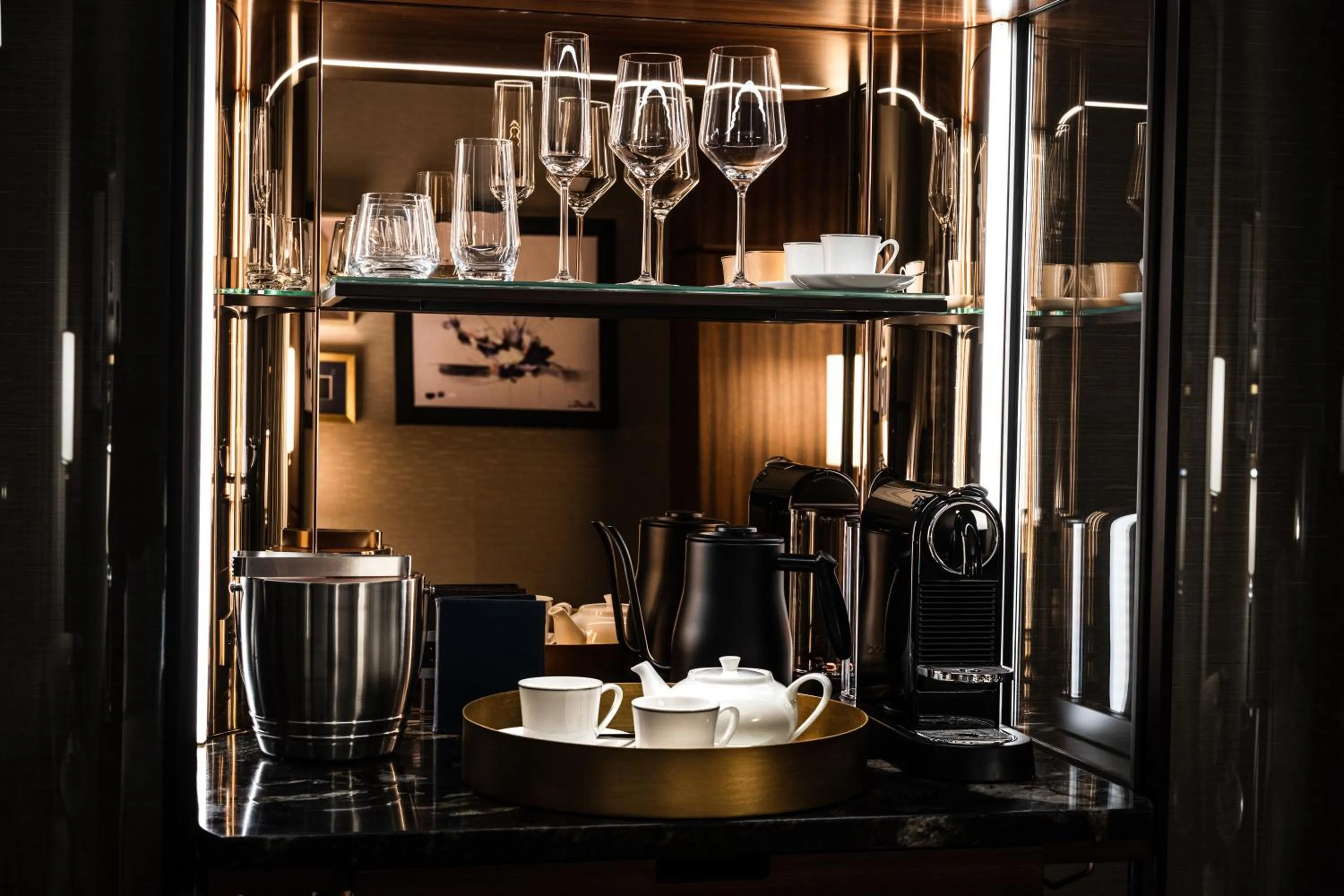 minibar in Raffles Boston