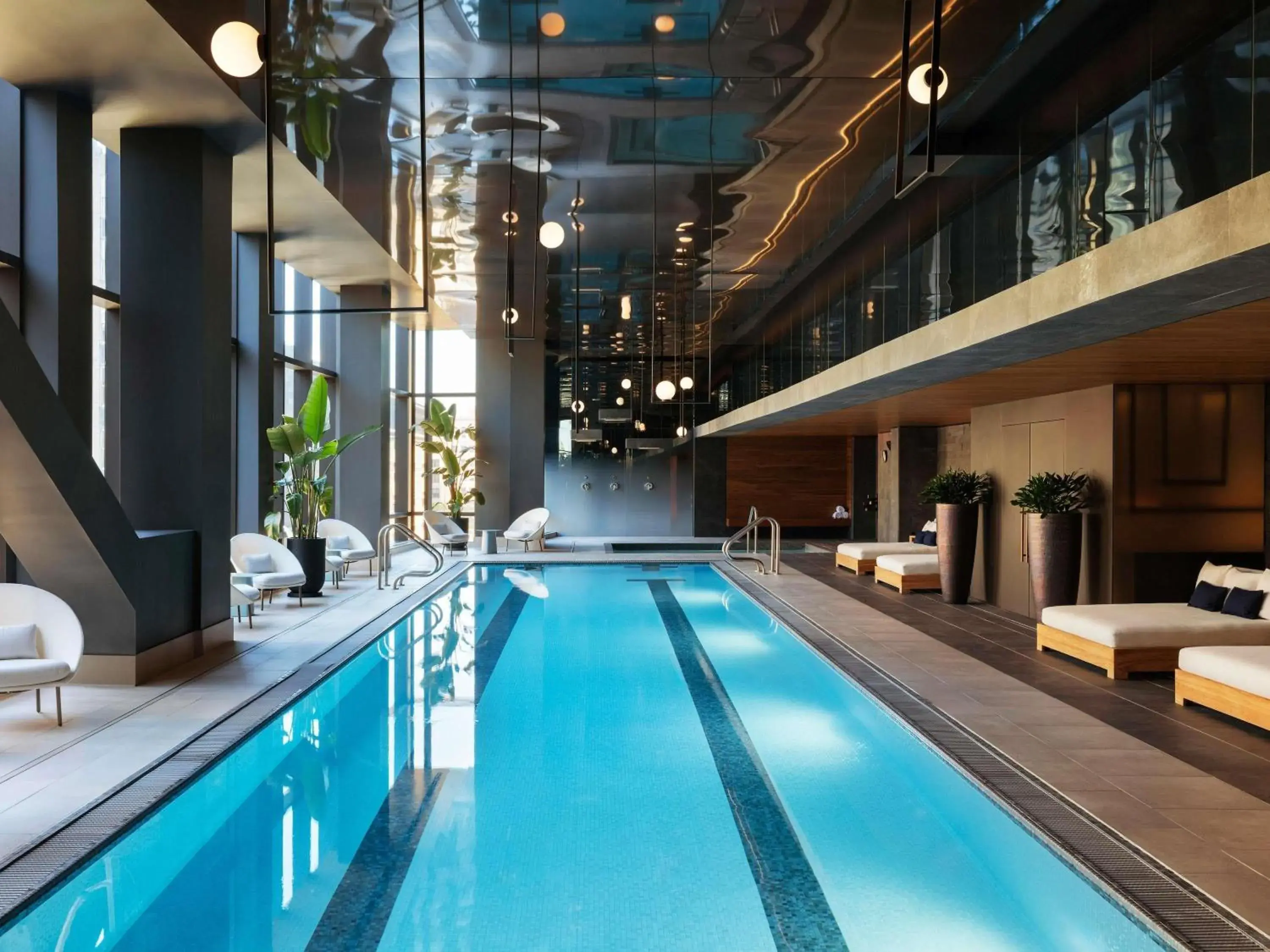 Pool view in Raffles Boston Pool view in Raffles Boston