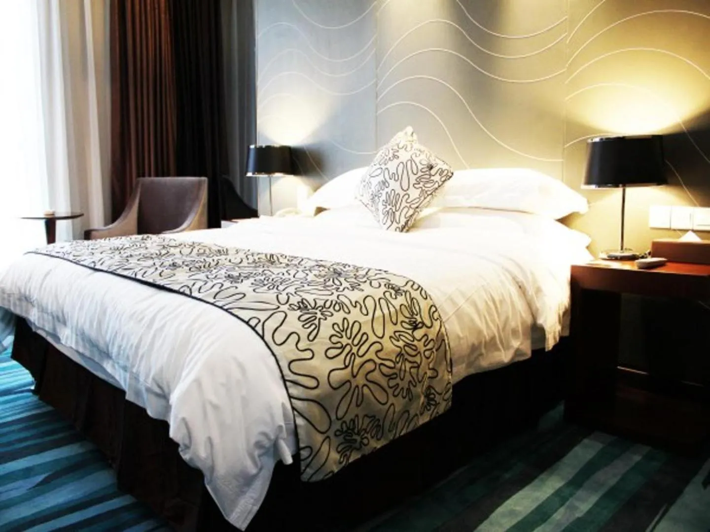 Bed in Metropolo Hotel Zhenjia Wanda Plaza Railway Station