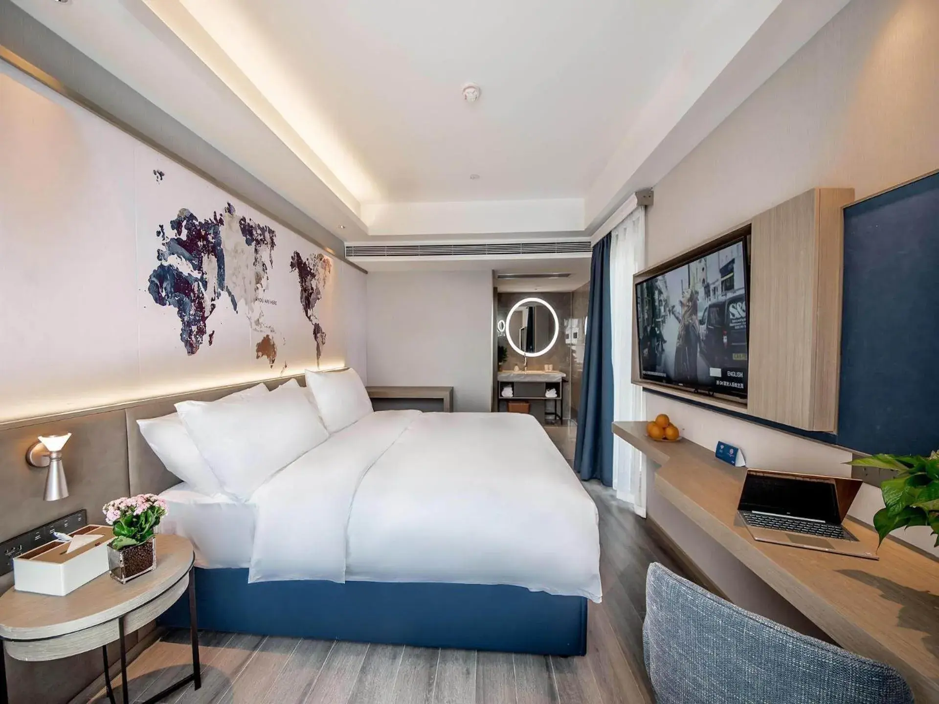 Bed in Kyriad Marvelous Hotel Qinhuangdao Nandaihe Bed in Kyriad Marvelous Hotel Qinhuangdao Nandaihe