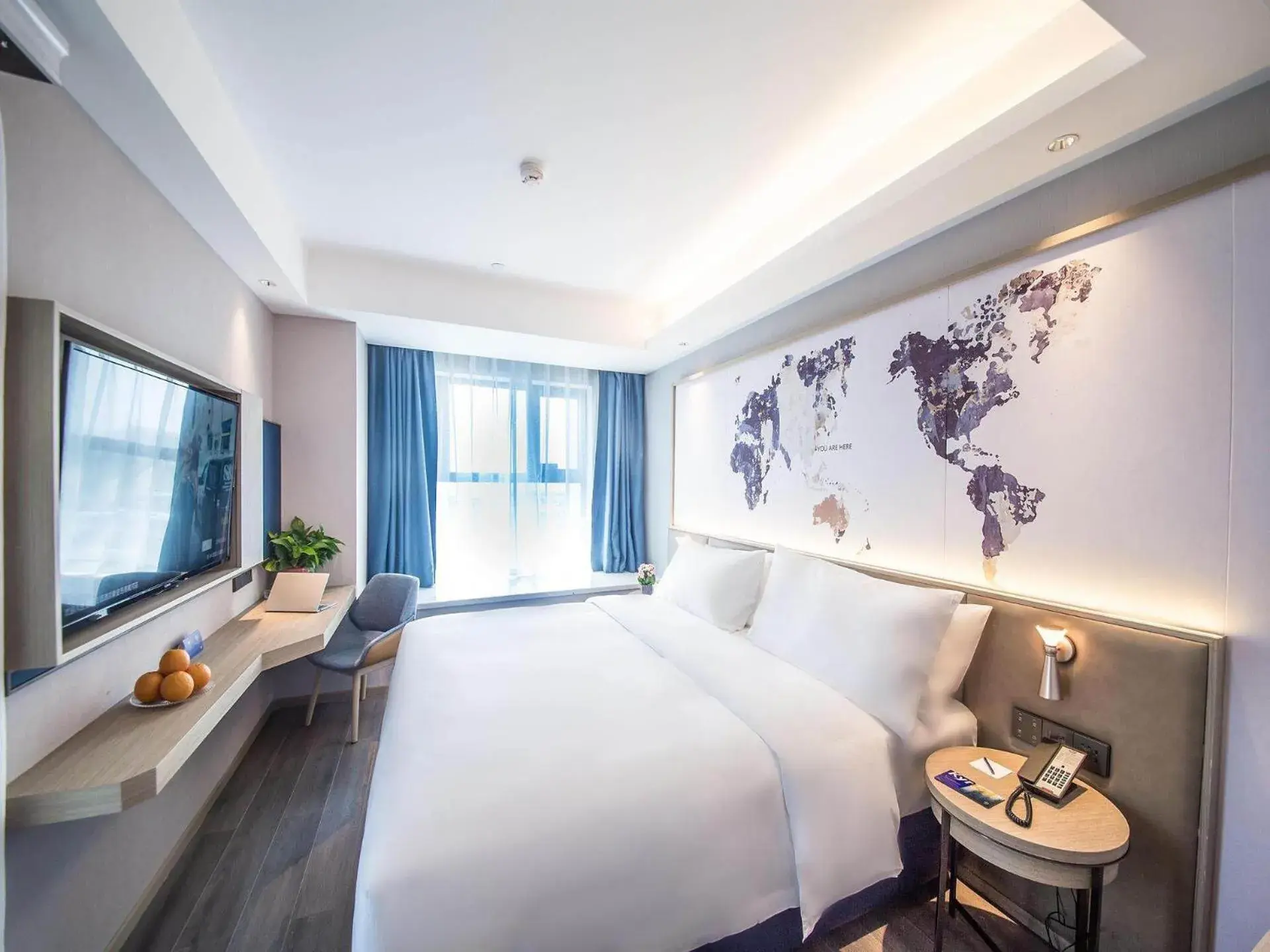 Bed in Kyriad Marvelous Hotel Qinhuangdao Nandaihe Bed in Kyriad Marvelous Hotel Qinhuangdao Nandaihe