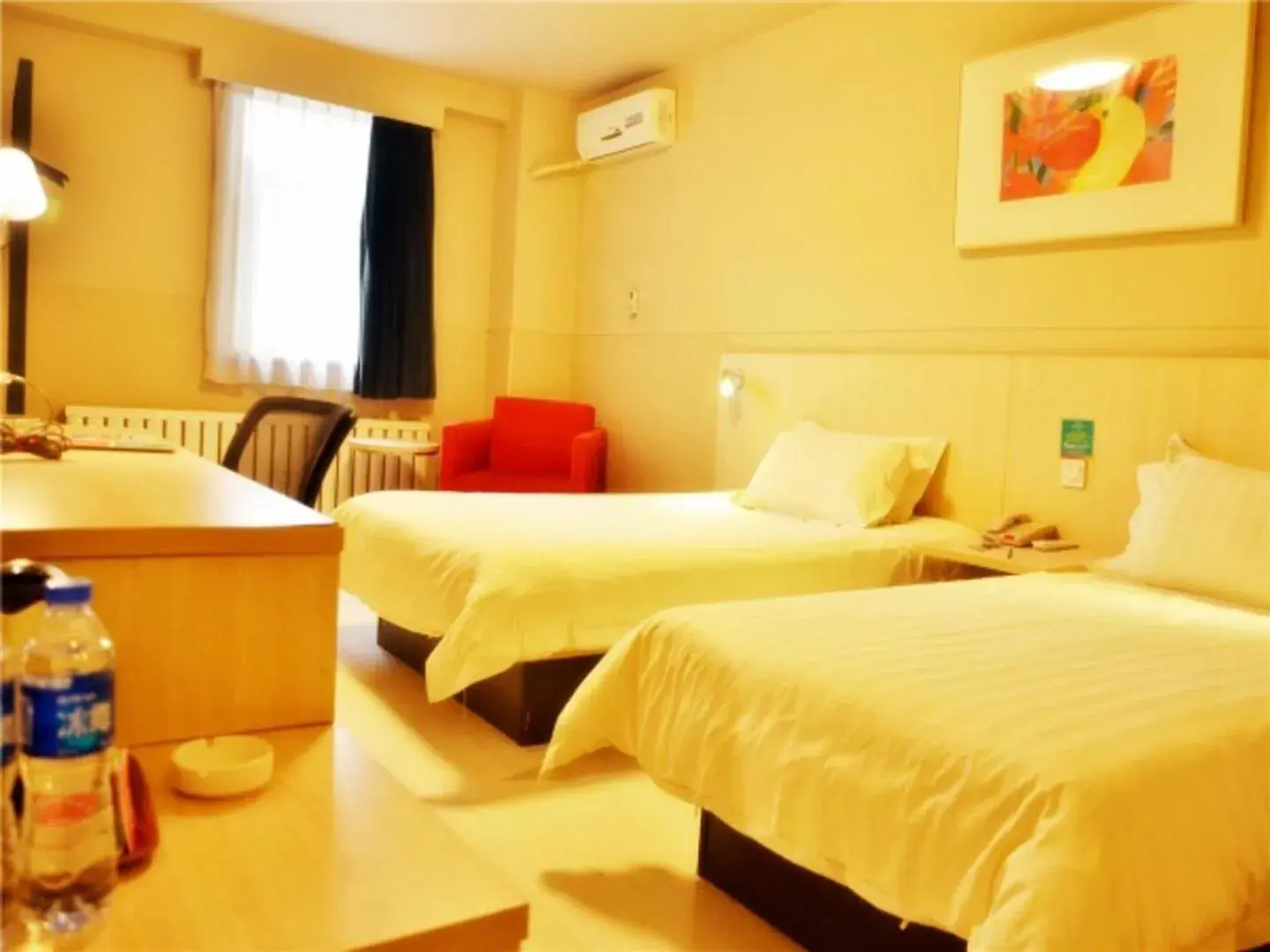 Bed in Jinjiang Inn Changchun Railway Station New Branch Bed in Jinjiang Inn Changchun Railway Station New Branch