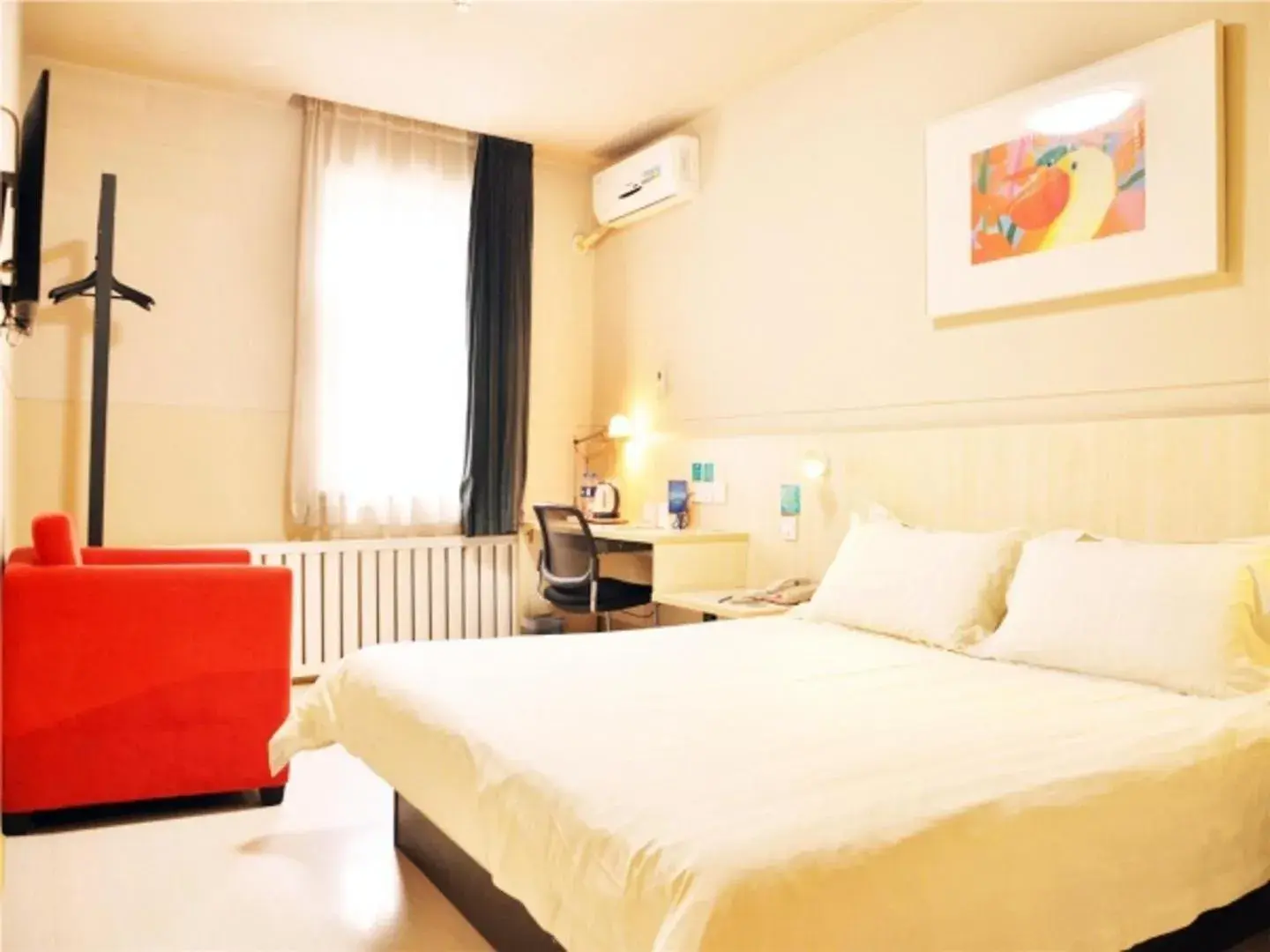Bed in Jinjiang Inn Changchun Railway Station New Branch Bed in Jinjiang Inn Changchun Railway Station New Branch