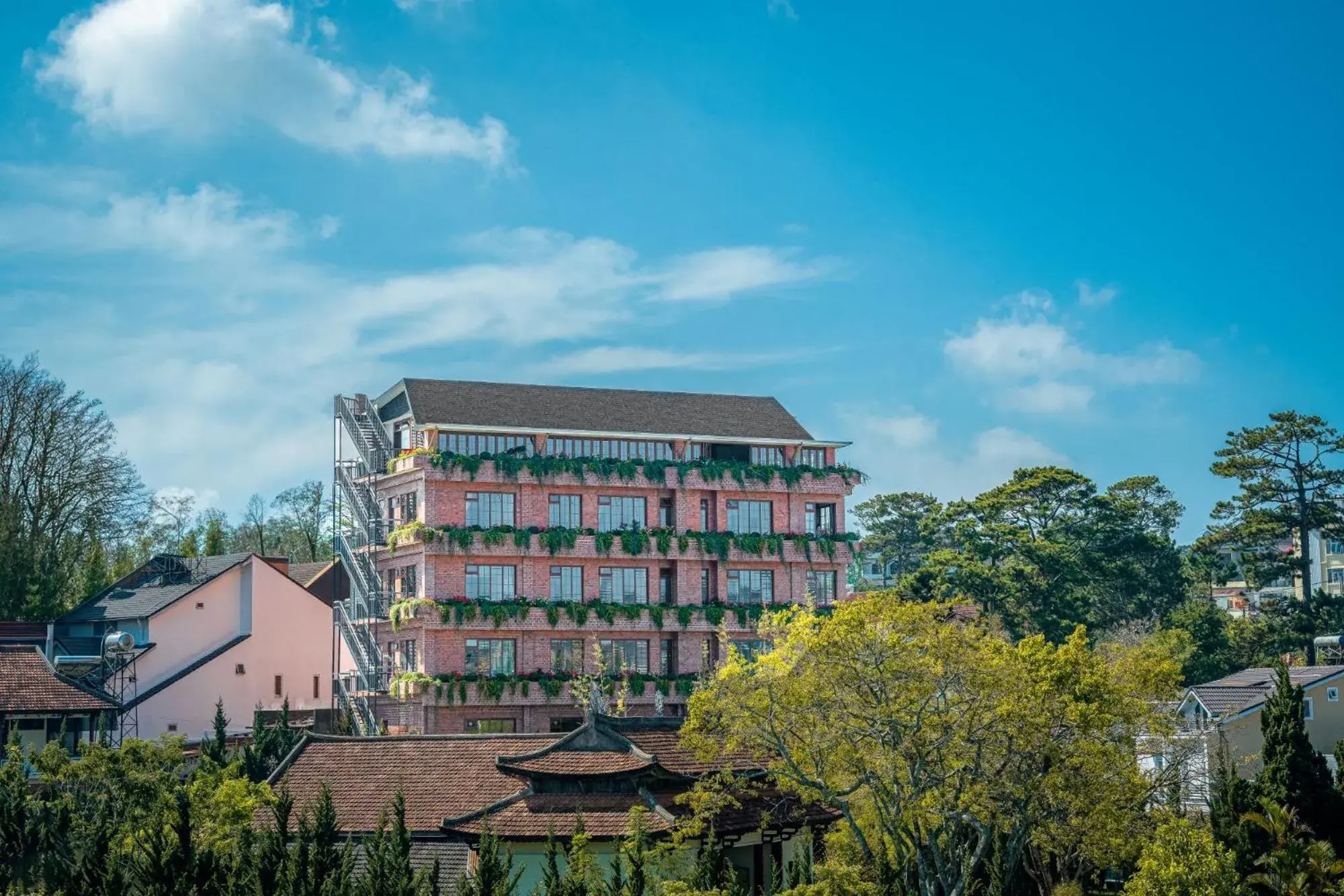 Property building in Brick House Dalat Hotel Property building in Brick House Dalat Hotel