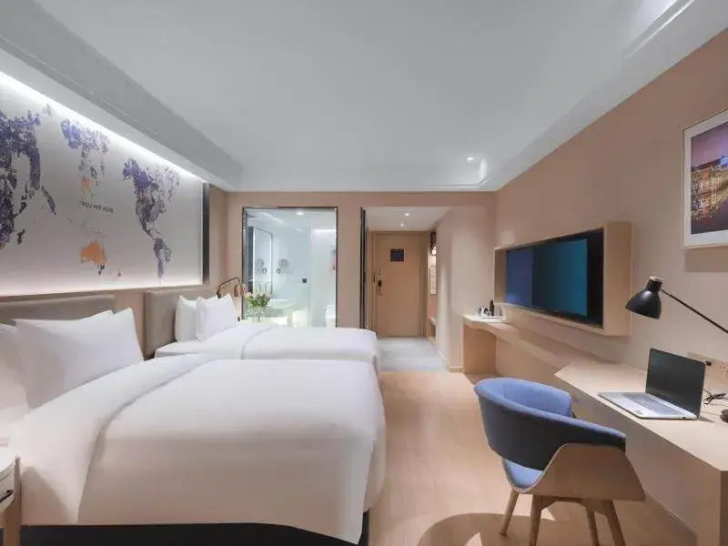 Bed in Kyriad Marvelous Hotel Suzhou Wujiang People Square Bed in Kyriad Marvelous Hotel Suzhou Wujiang People Square