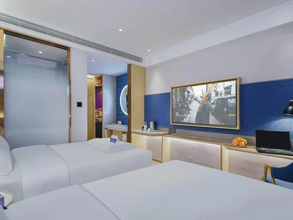Bed in Kyriad Marvelous Hotel Weihai Happy Gate Weigao Plaza Bed in Kyriad Marvelous Hotel Weihai Happy Gate Weigao Plaza