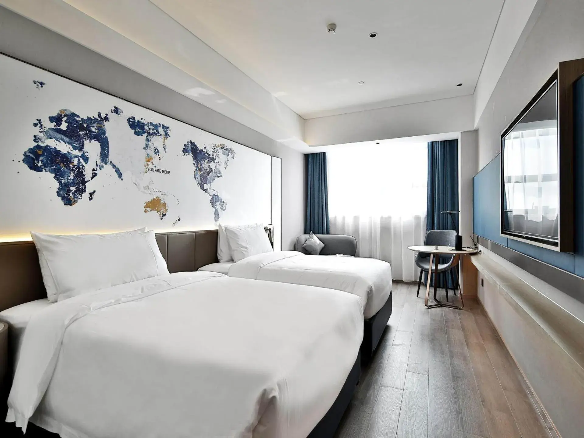 Bed in Kyriad Marvelous Hotel NanChang Xiang Lake Jinsha Avenue Bed in Kyriad Marvelous Hotel NanChang Xiang Lake Jinsha Avenue