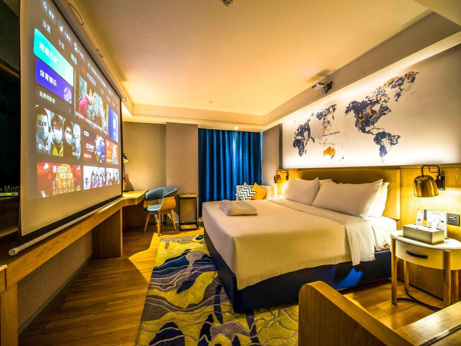 Bed in Kyriad Marvelous Hotel Qingyuan City Square