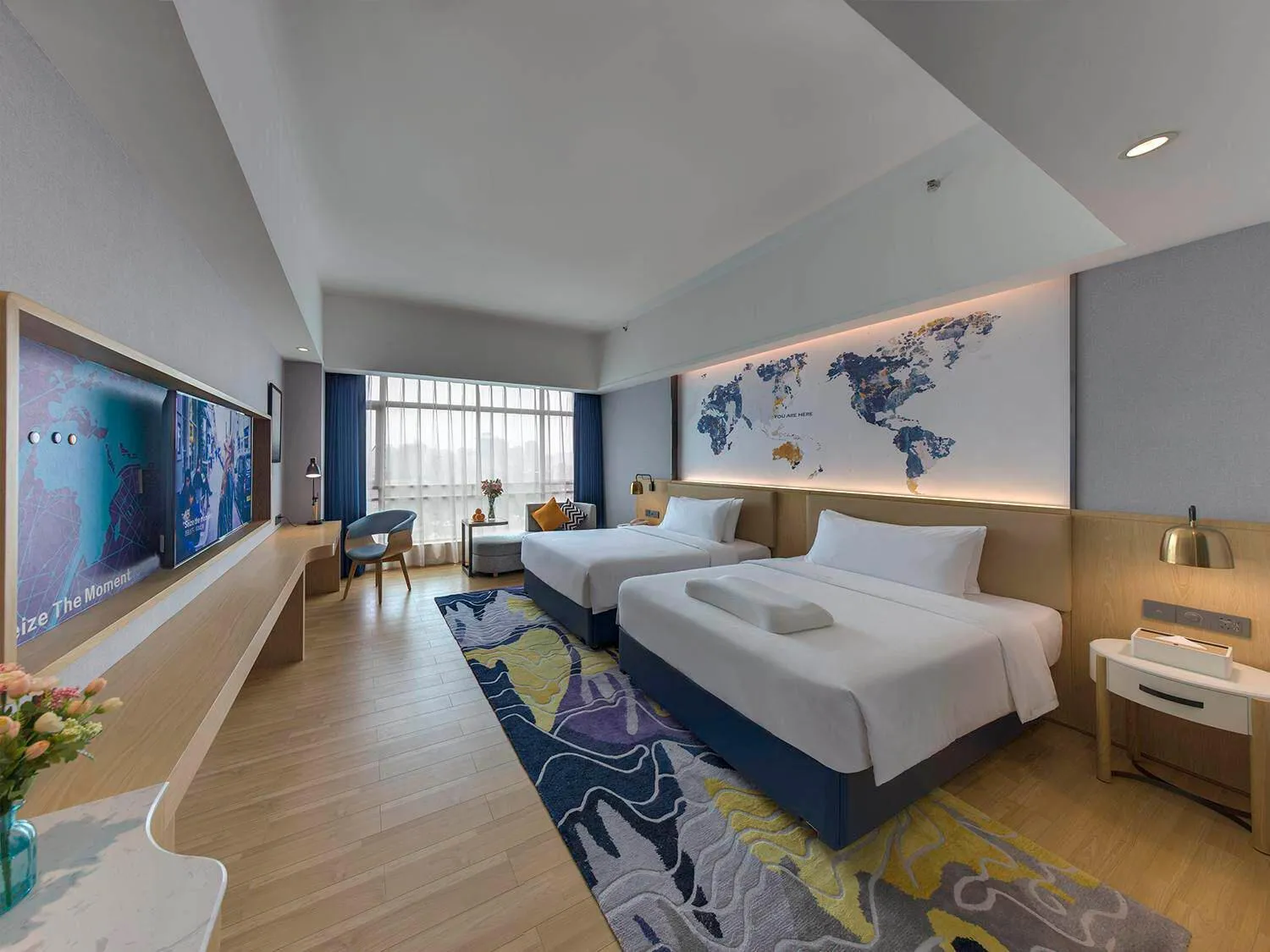 Bed in Kyriad Marvelous Hotel Qingyuan City Square