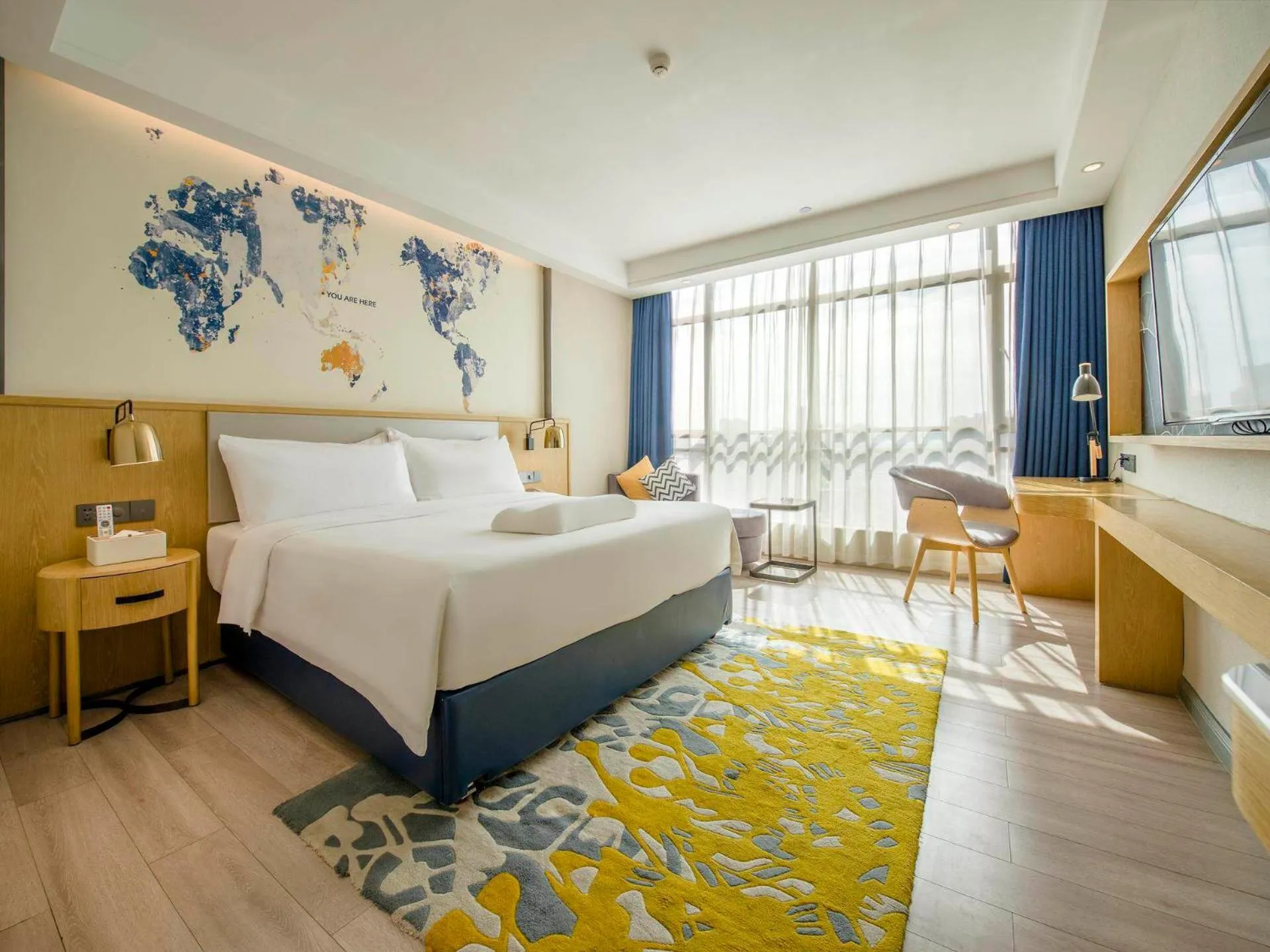 Bed in Kyriad Marvelous Hotel Qingyuan City Square