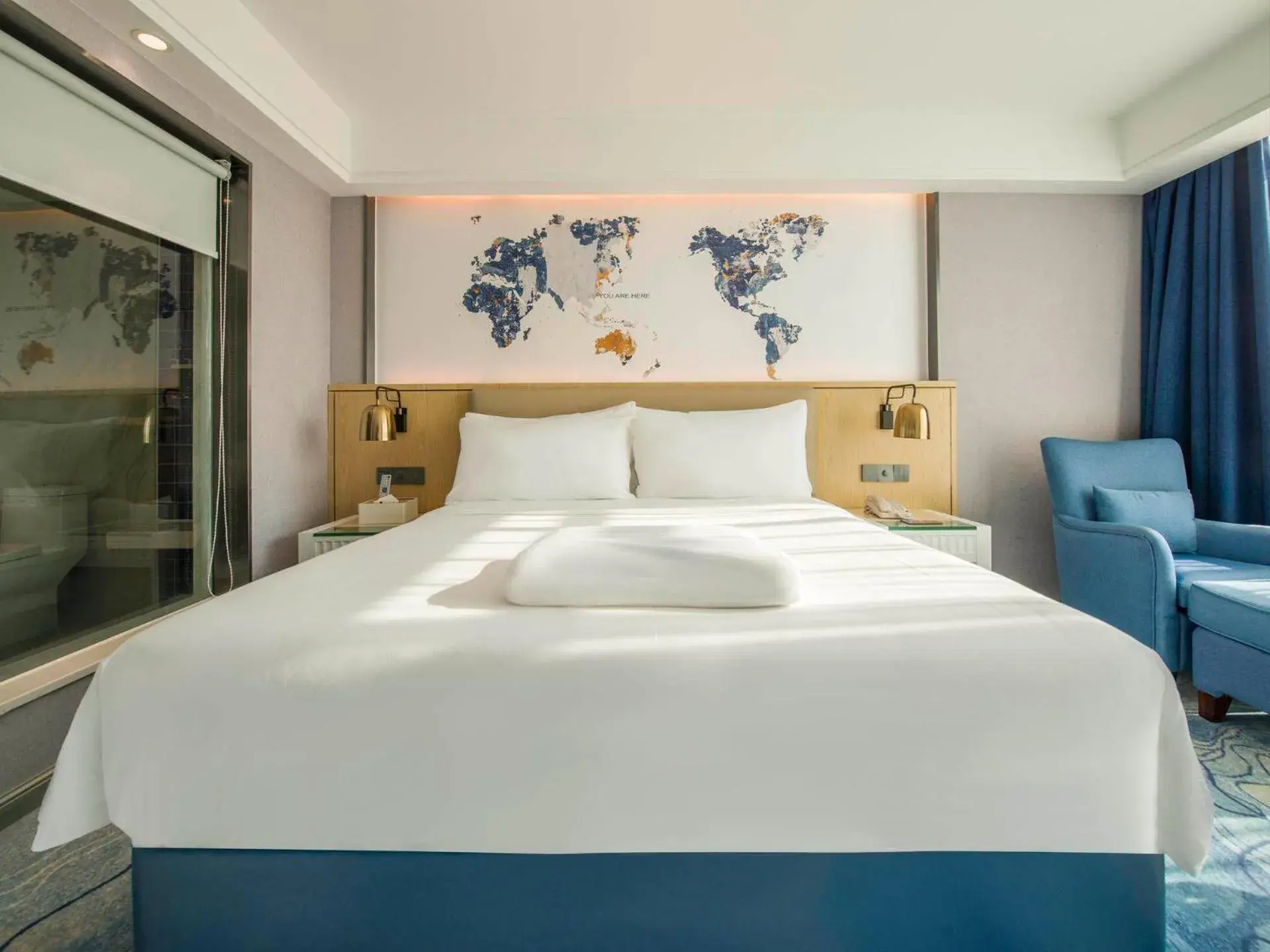 Bed in Kyriad Marvelous Hotel Qingyuan City Square Bed in Kyriad Marvelous Hotel Qingyuan City Square