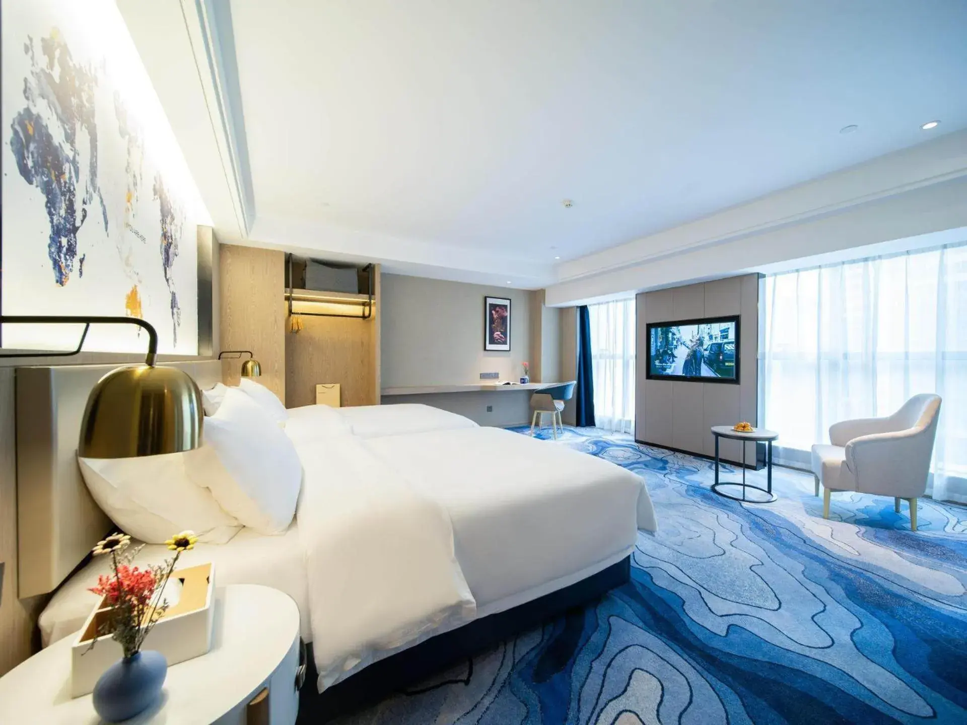 Bed in Kyriad Marvelous Hotel Heyuan Zijin Wanhui Plaza Bed in Kyriad Marvelous Hotel Heyuan Zijin Wanhui Plaza