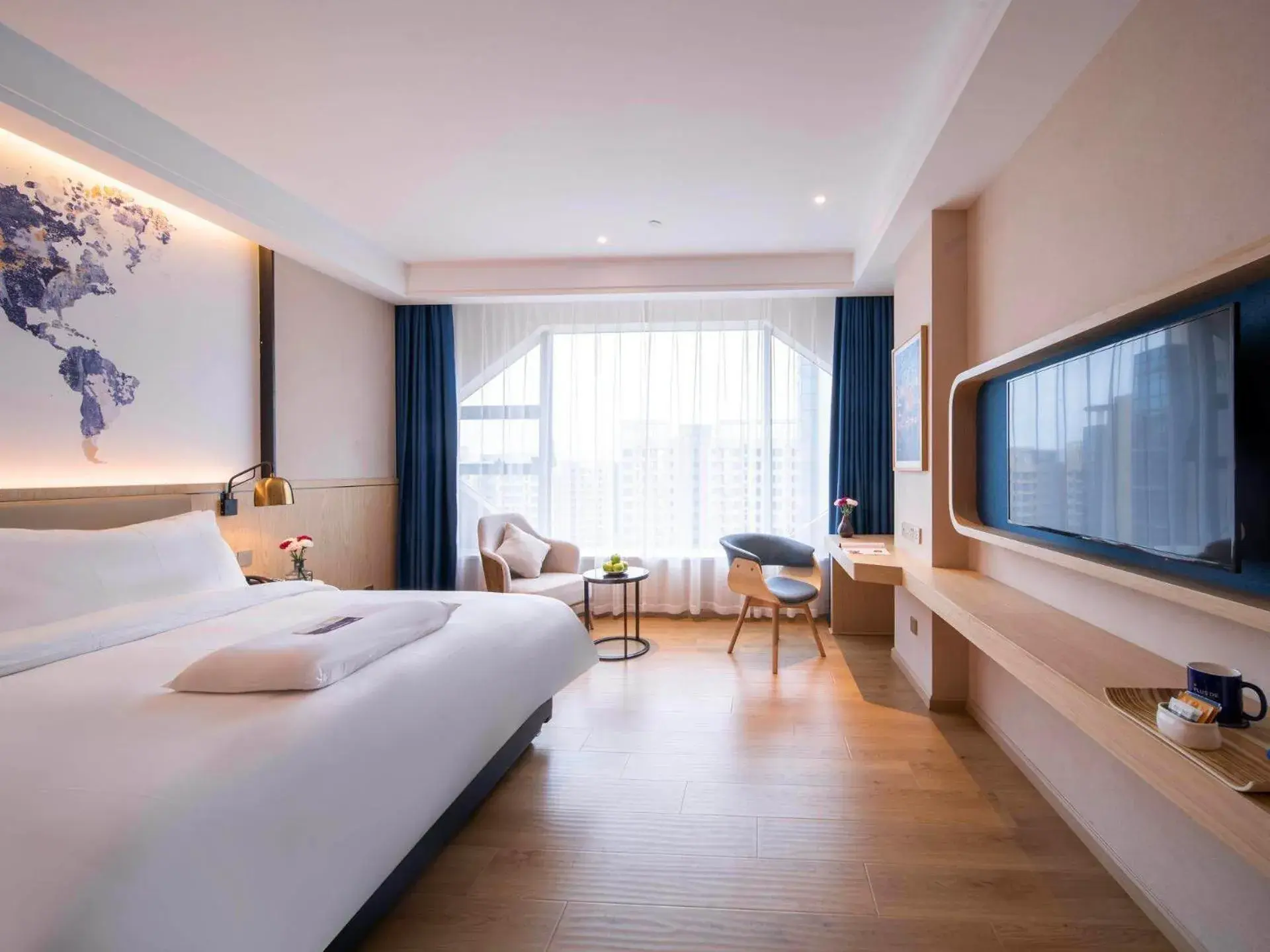 Bed in Kyriad Marvelous Hotel Heyuan Wanda Plaza Bed in Kyriad Marvelous Hotel Heyuan Wanda Plaza