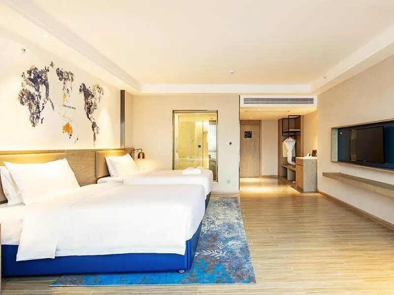 Bed in Kyriad Marvelous Hotel Shenzhen Linheng Plaza Liuyue Subway Station