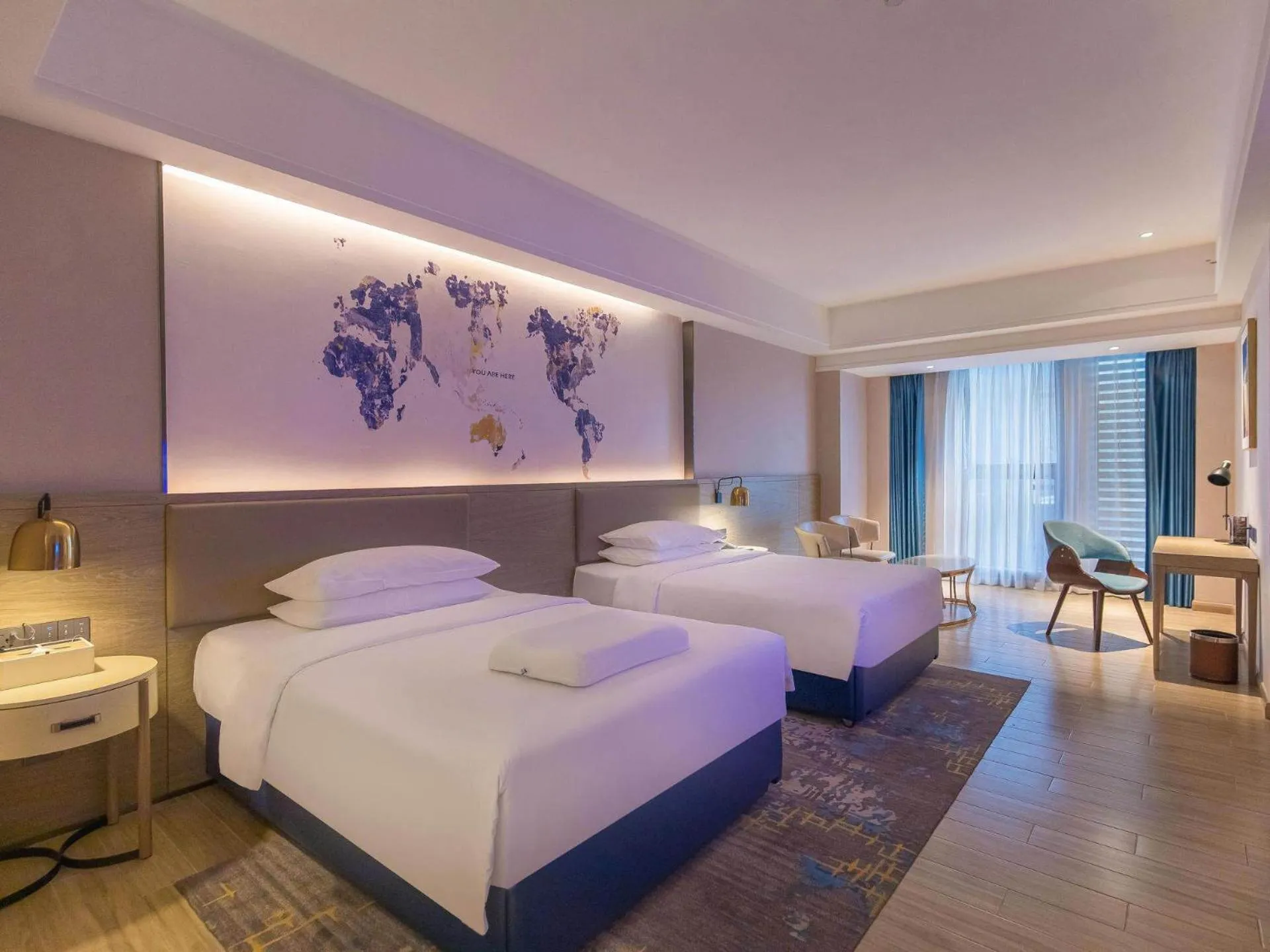 Bed in Kyriad Marvelous Hotel Shenzhen Linheng Plaza Liuyue Subway Station