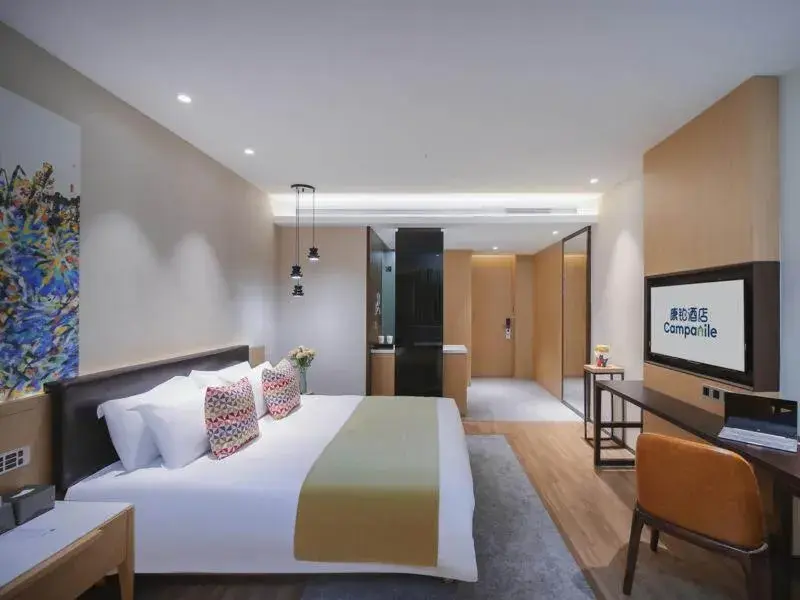 Bed in Campanile Shenzhen Longcheng Square Subway Station Bed in Campanile Shenzhen Longcheng Square Subway Station