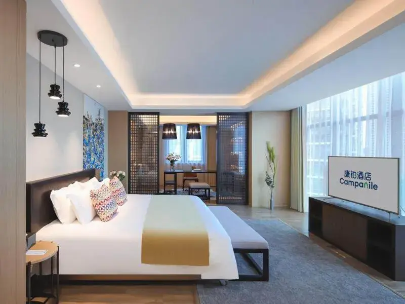 Bed in Campanile Shenzhen Longcheng Square Subway Station Bed in Campanile Shenzhen Longcheng Square Subway Station