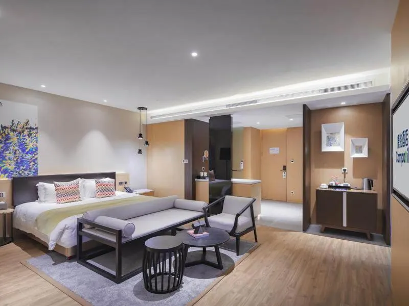 Bed in Campanile Shenzhen Longcheng Square Subway Station