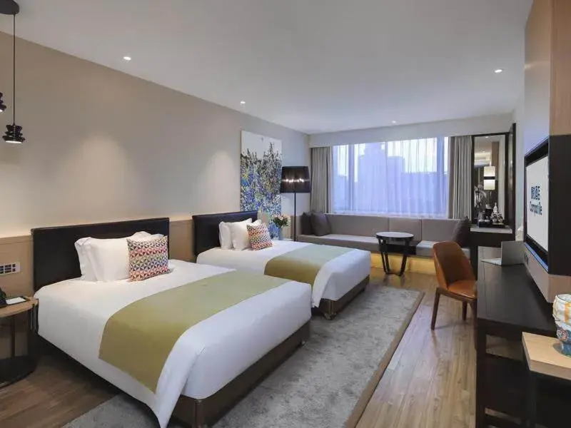 Bed in Campanile Shenzhen Longcheng Square Subway Station Bed in Campanile Shenzhen Longcheng Square Subway Station