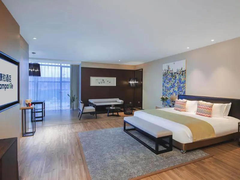 Bed in Campanile Shenzhen Longcheng Square Subway Station