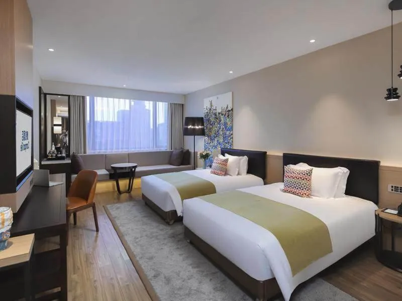 Bed in Campanile Shenzhen Longcheng Square Subway Station