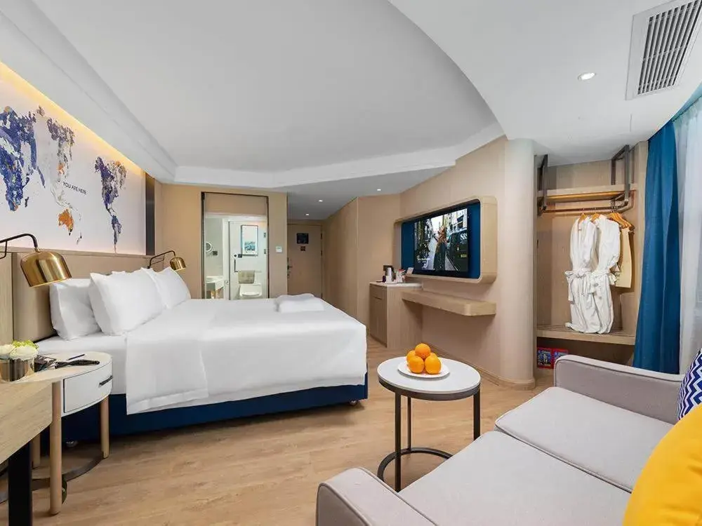 Bed in Kyriad Marvelous Hotel Shenzhen Nanlian Metro Station Bed in Kyriad Marvelous Hotel Shenzhen Nanlian Metro Station