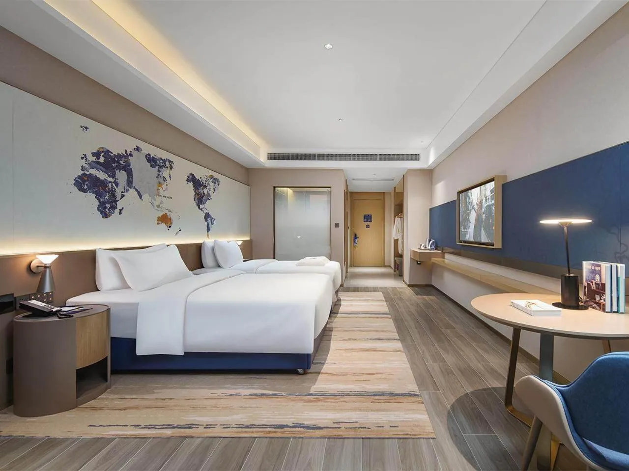 Bed in Kyriad Hotel Dongguan Houjie Convention and Exhibition Center Humen Station