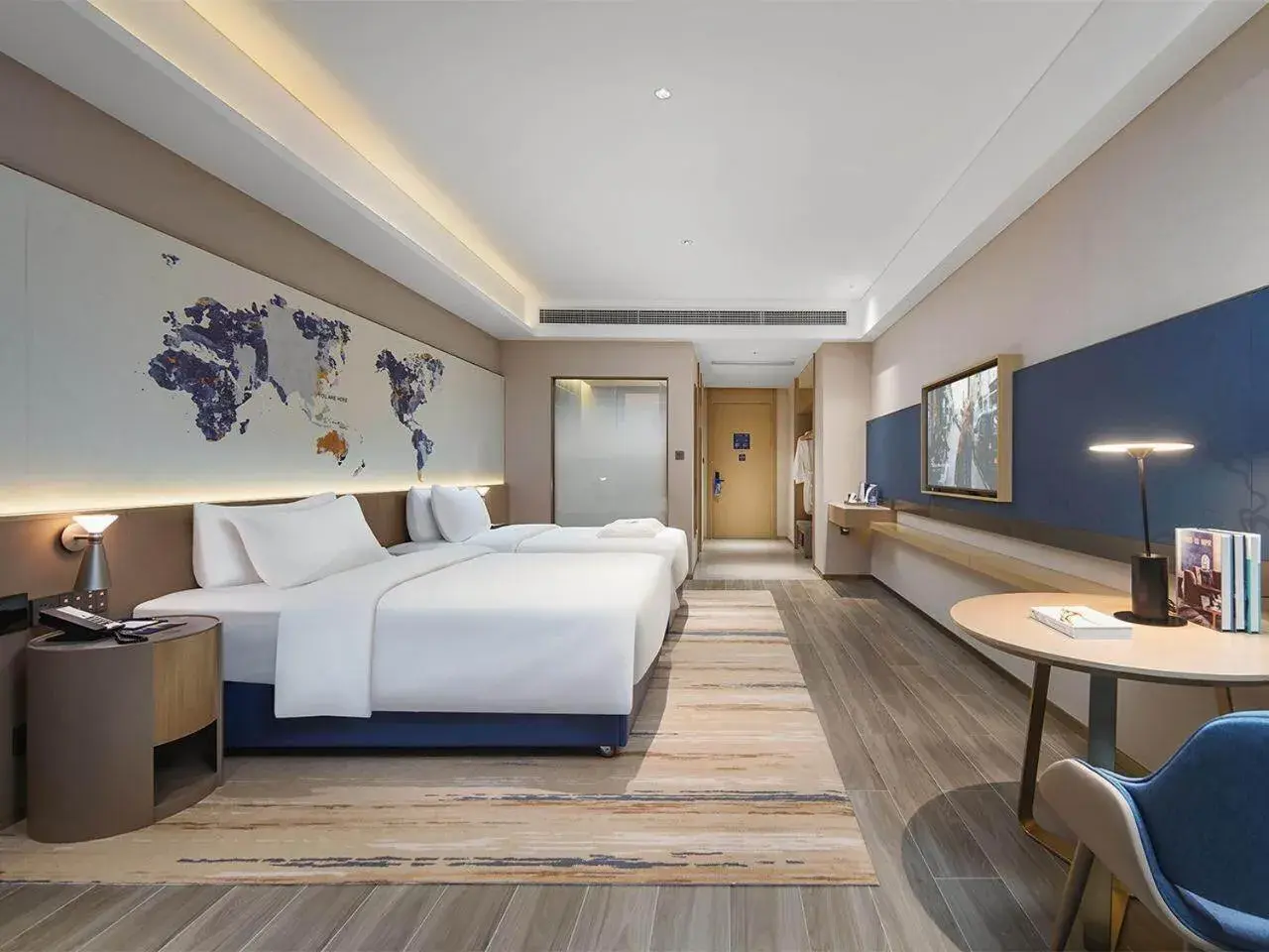 Bed in Kyriad Hotel Dongguan Houjie Convention and Exhibition Center Humen Station Bed in Kyriad Hotel Dongguan Houjie Convention and Exhibition Center Humen Station