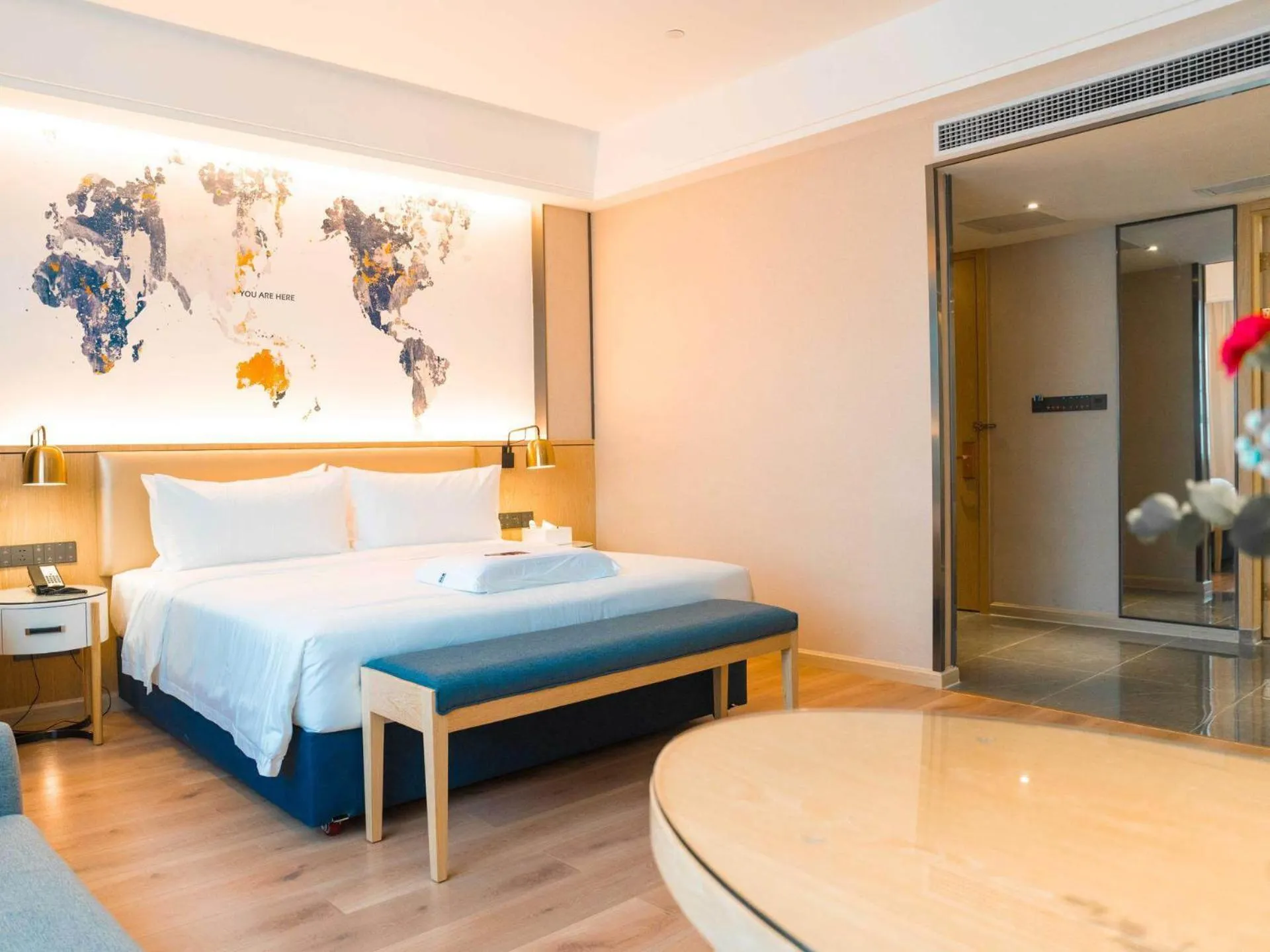 Bed in Kyriad Marvelous Hotel Luoding Ring City East Road