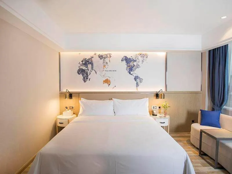 Bed in Kyriad Marvelous Hotel Foshan Xiqiao Mountain Scenic Area Qiaoling Square