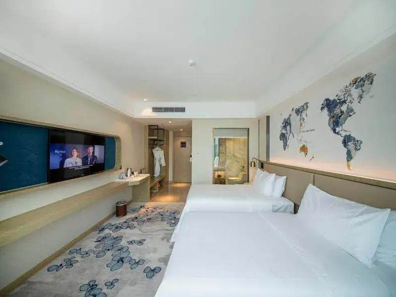 Bed in Kyriad Marvelous Hotel Foshan Xiqiao Mountain Scenic Area Qiaoling Square Bed in Kyriad Marvelous Hotel Foshan Xiqiao Mountain Scenic Area Qiaoling Square