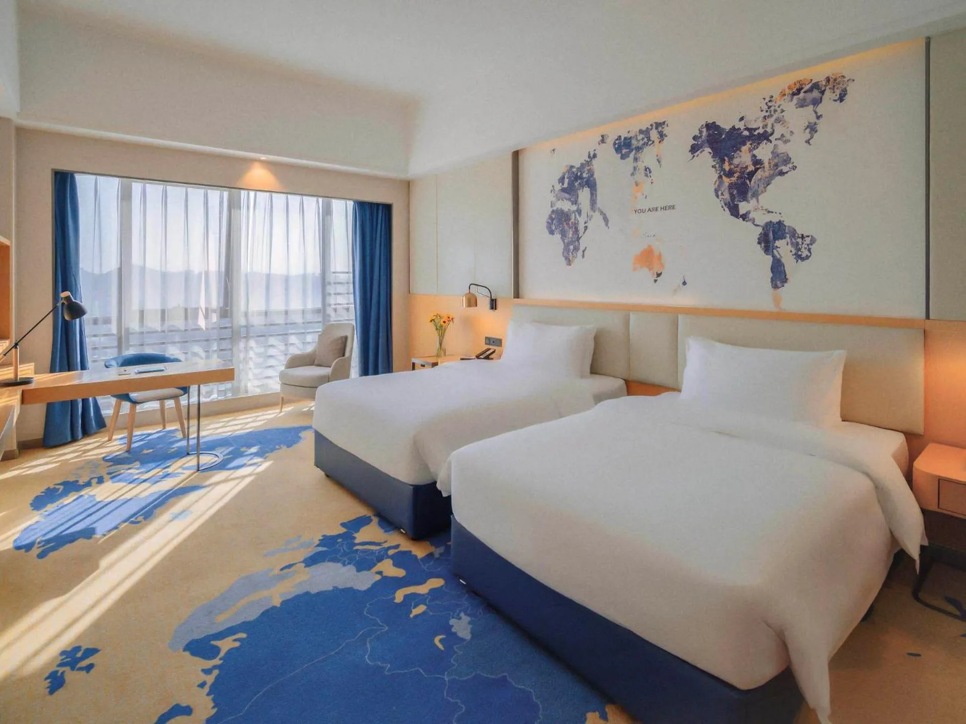 Bed in Kyriad Marvelous Hotel Zhongshan South District Conference Centre