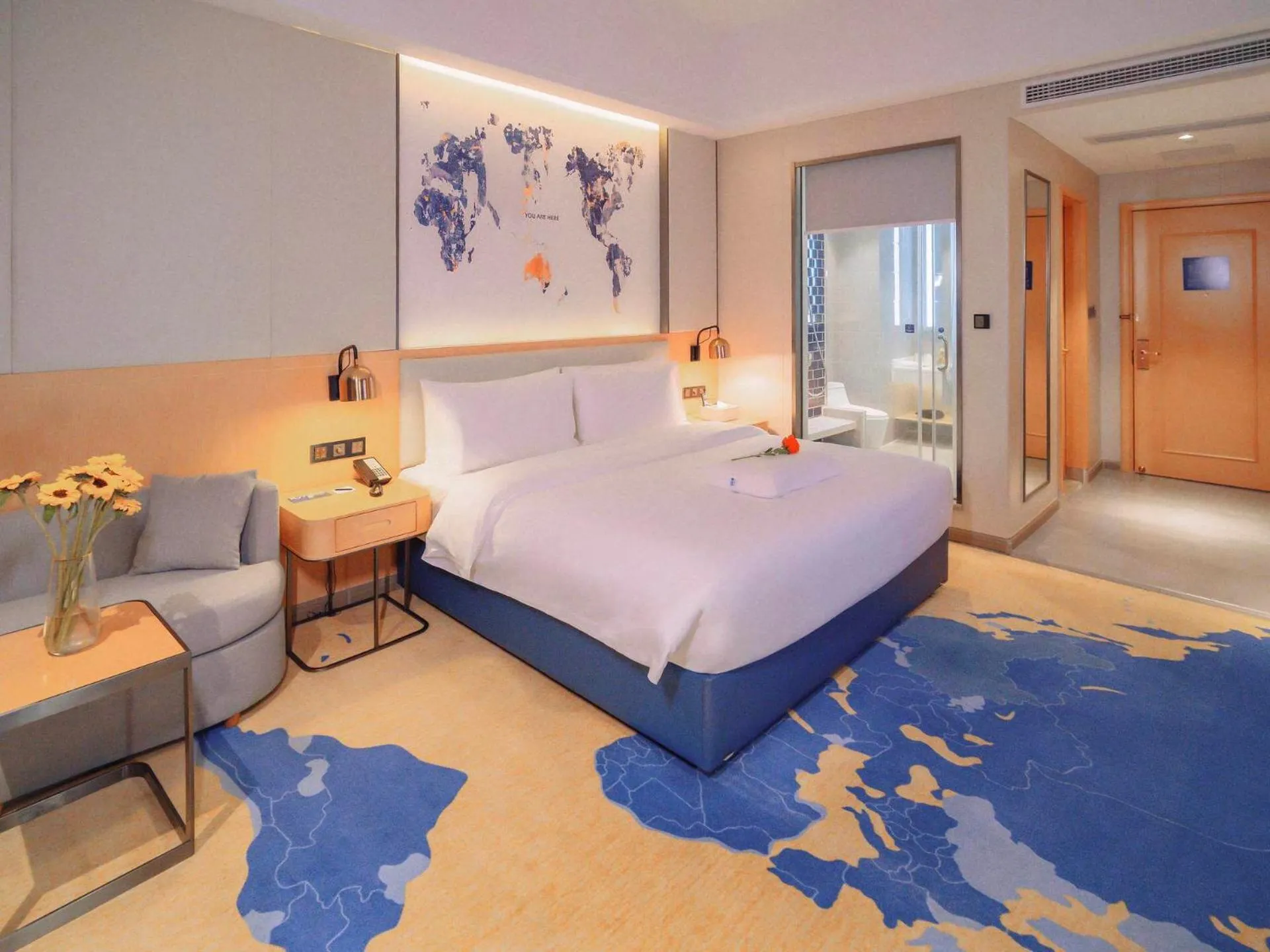 Bed in Kyriad Marvelous Hotel Zhongshan South District Conference Centre