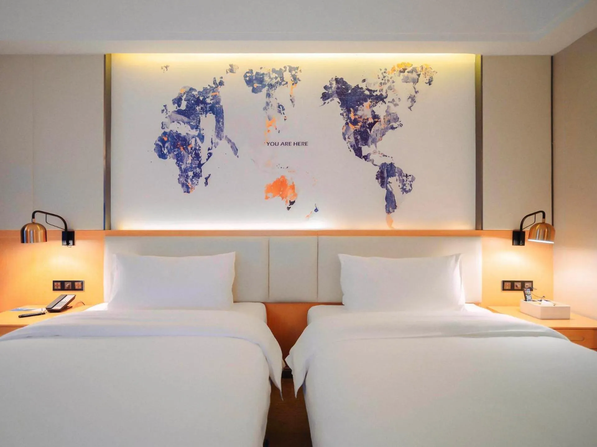 Bed in Kyriad Marvelous Hotel Zhongshan South District Conference Centre