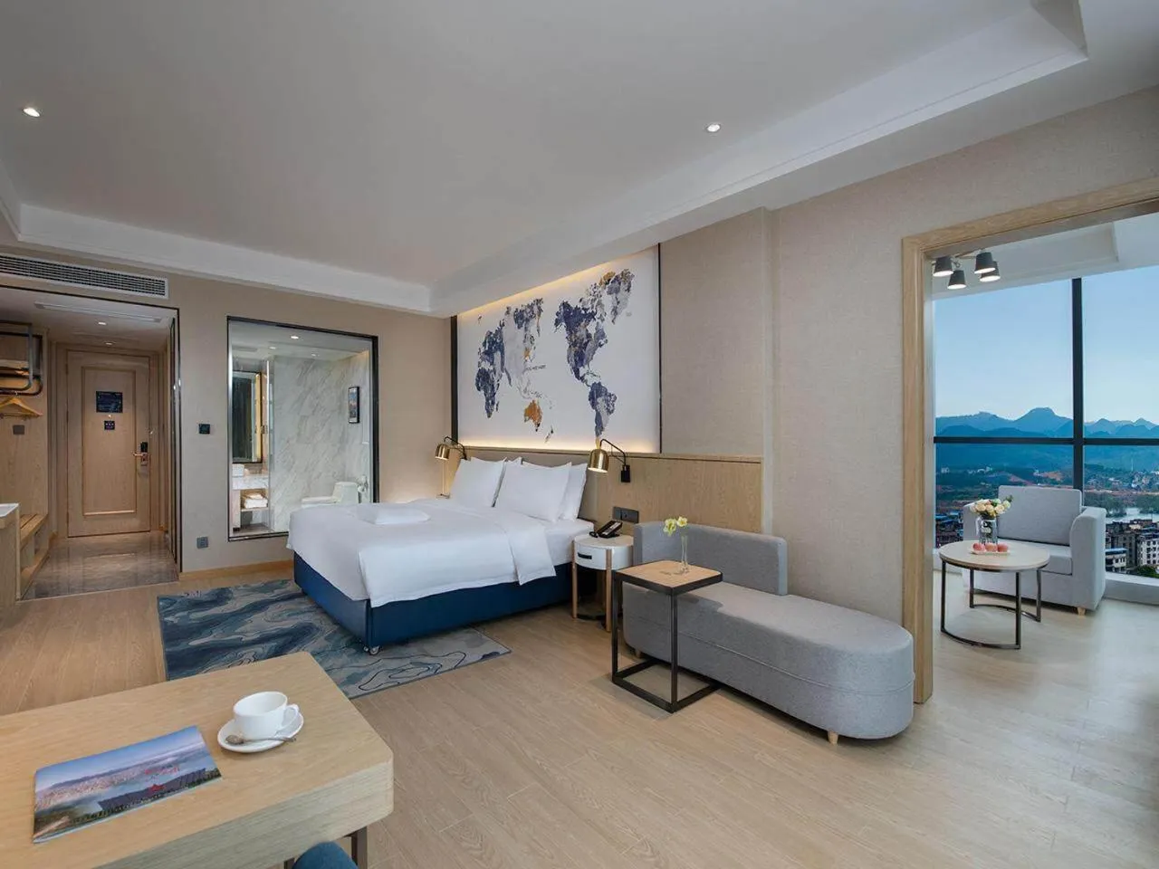 Bed in Kyriad Marvelous Hotel Guilin Quanzhou