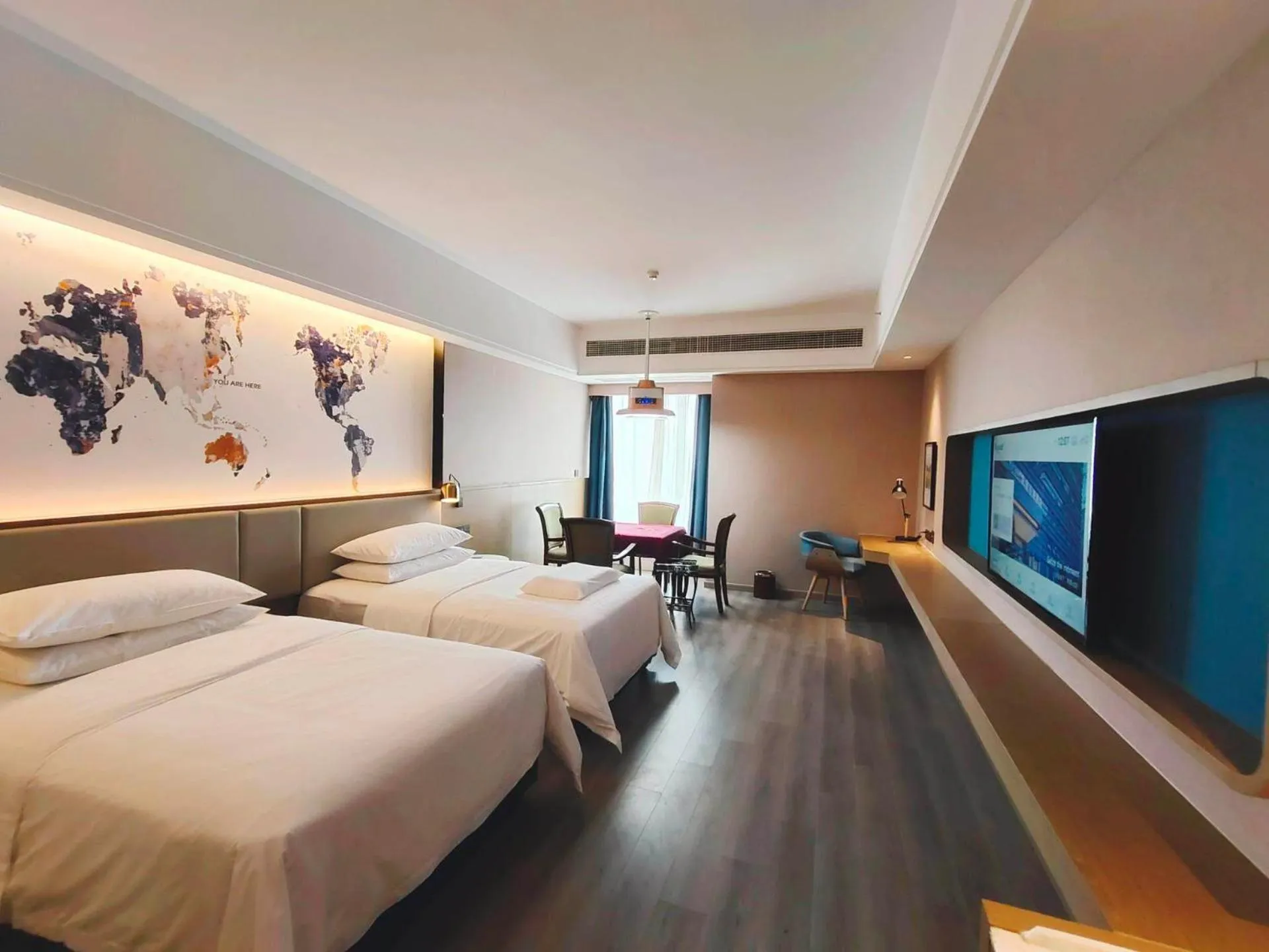 Bed in Kyriad Marvelous Hotel Ziyang North Railway Station