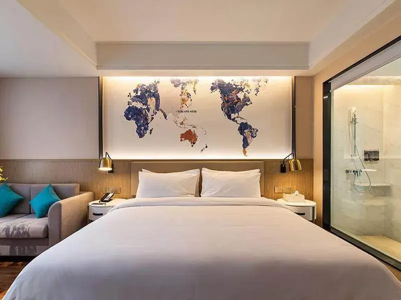 Bed in Kyriad Marvelous Hotel Kunming High-Tech Zone Wuyue Plaza Bed in Kyriad Marvelous Hotel Kunming High-Tech Zone Wuyue Plaza