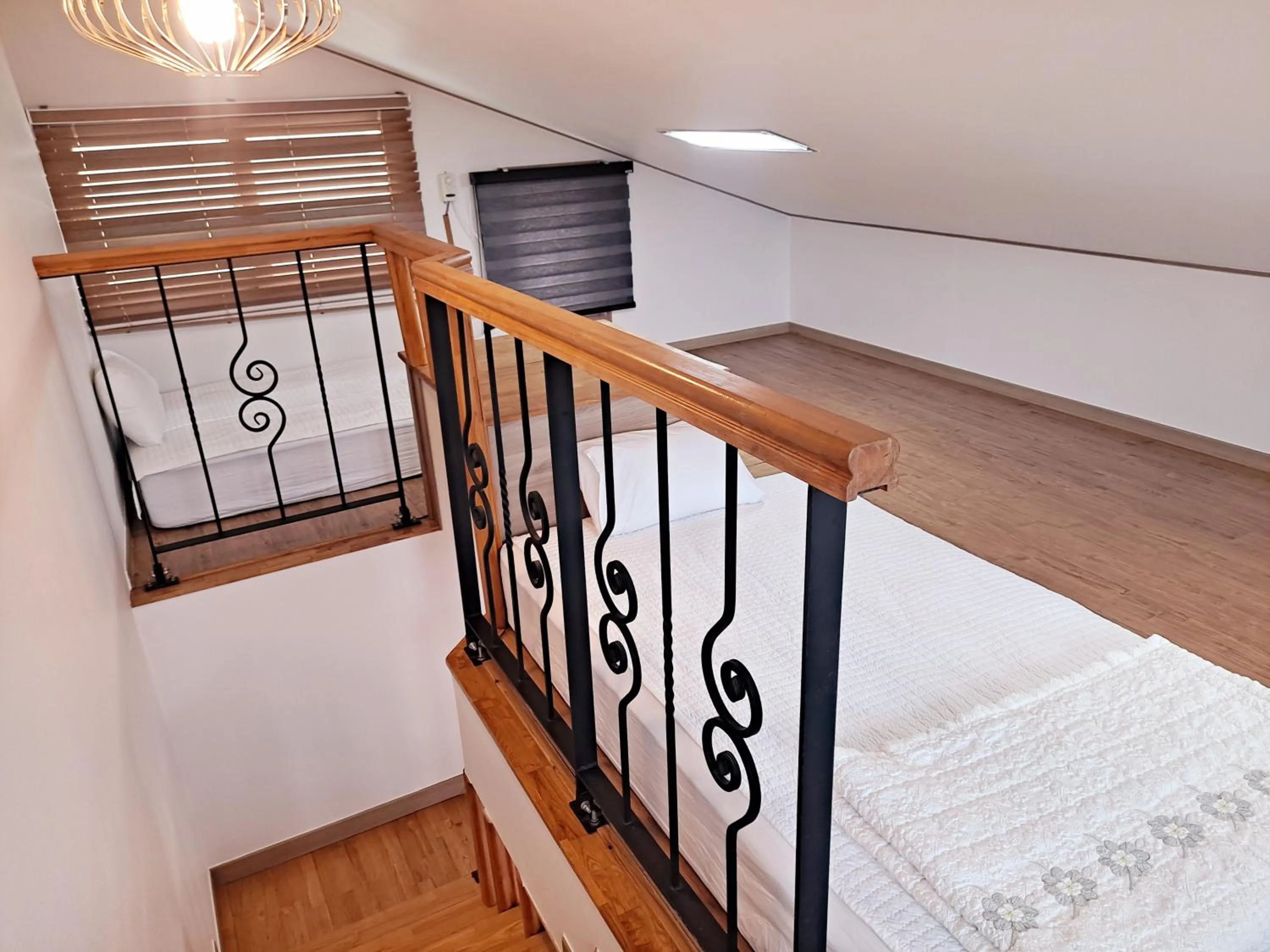 Bed in Jeju Gillime Pension