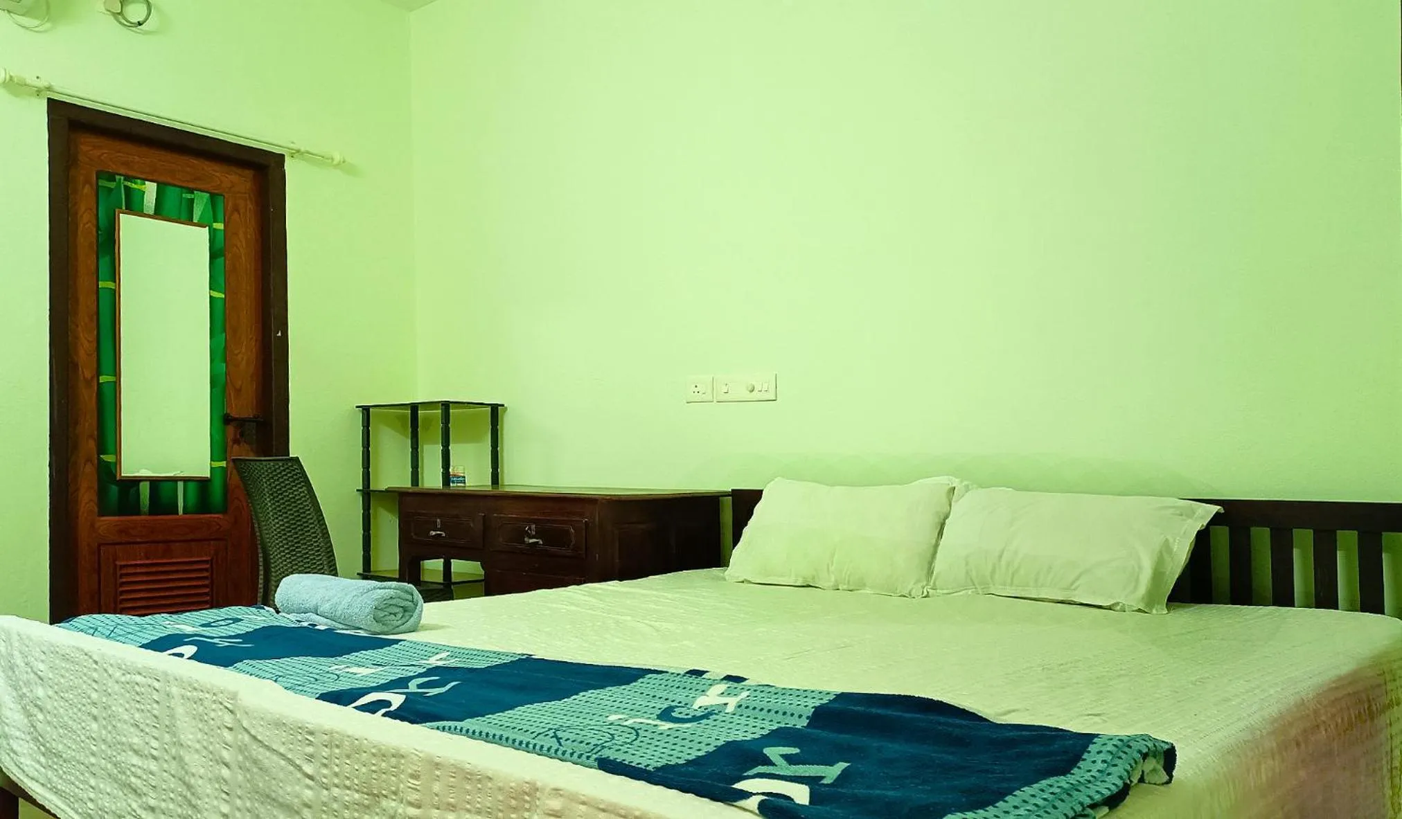 Bed in Angels' homestay Marari