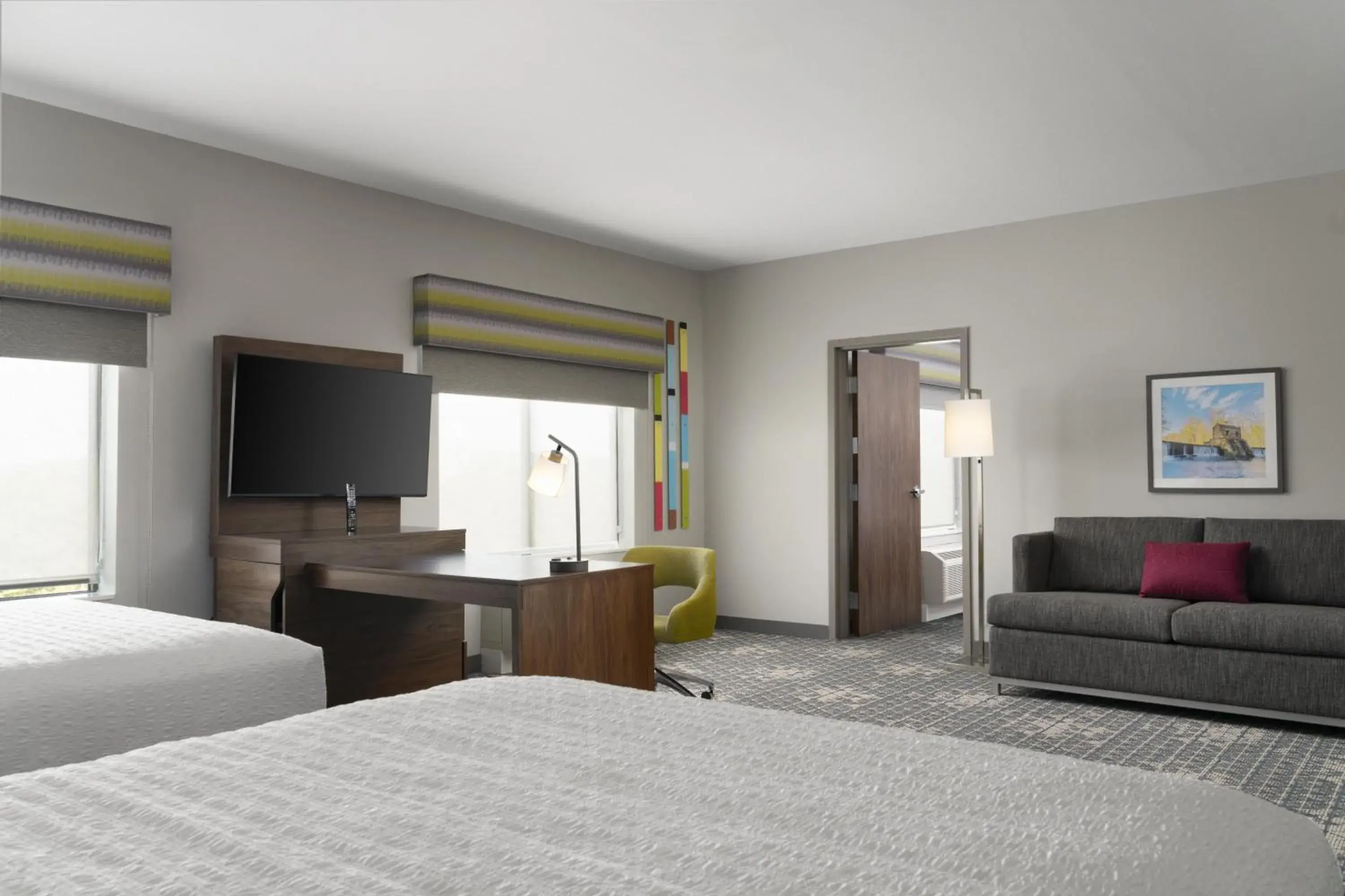 Bed in Hampton Inn & Suites Somerset Bed in Hampton Inn & Suites Somerset